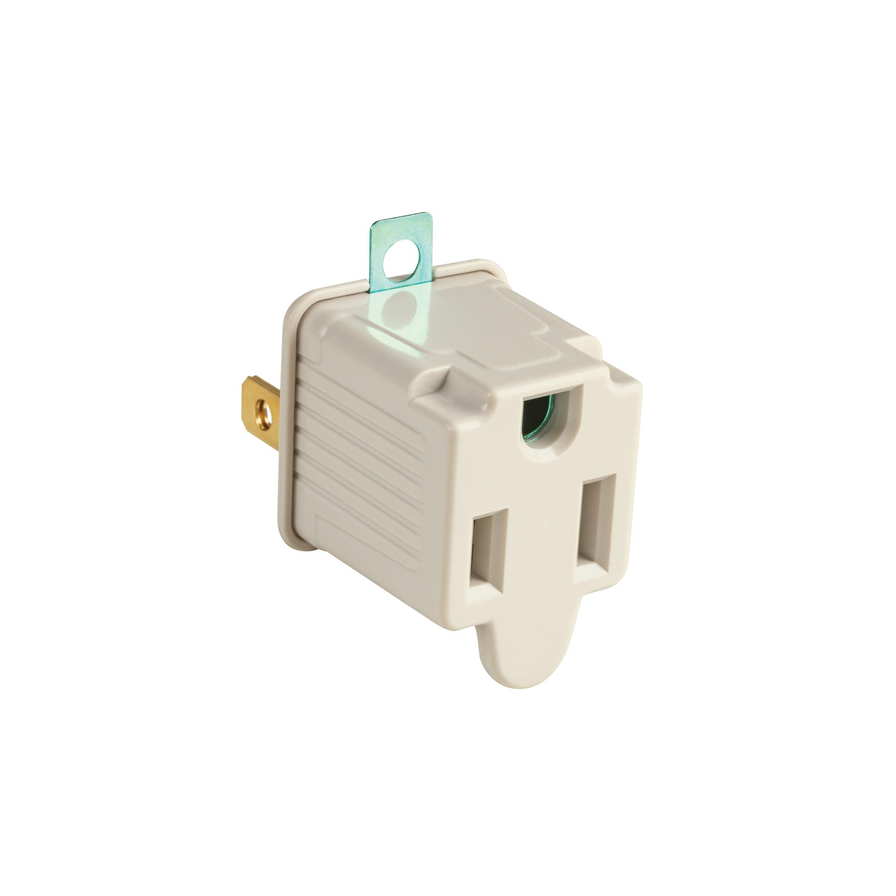 BOLSA CON 2 ADAPTADORES 3 A 2 GRISES, VOLTECK