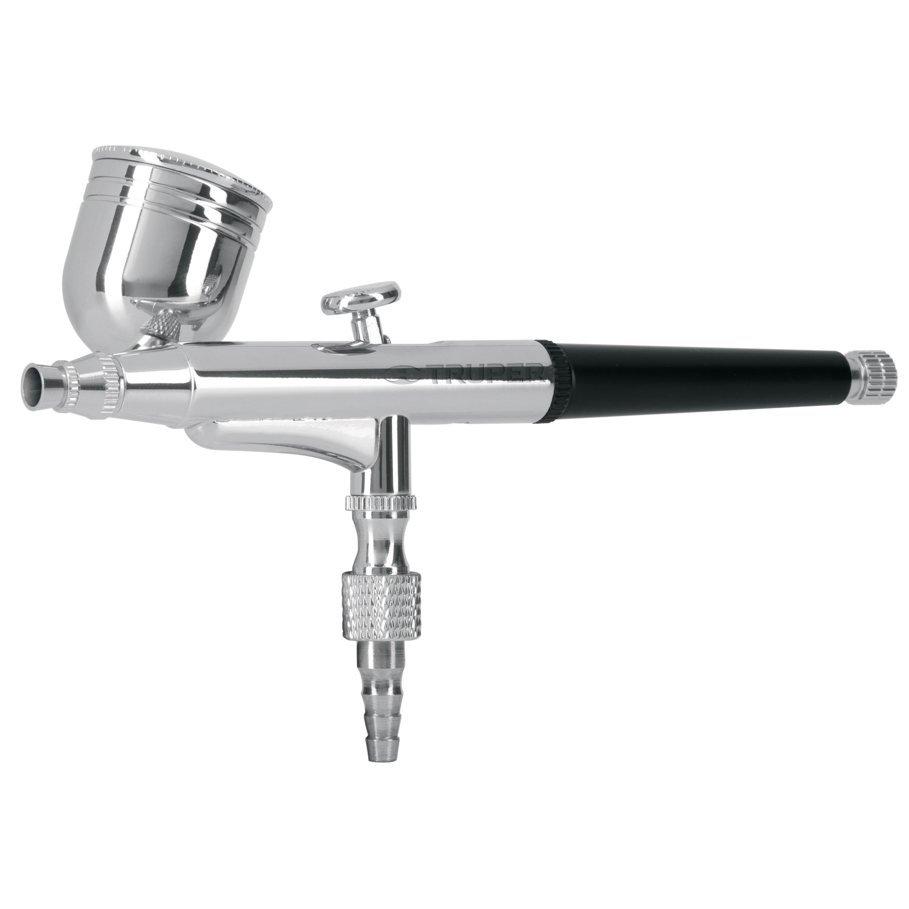 PISTOLA AEROGRÁFICA DE GRAVEDAD VASO MULTIPOSICIÓN, TRUPER