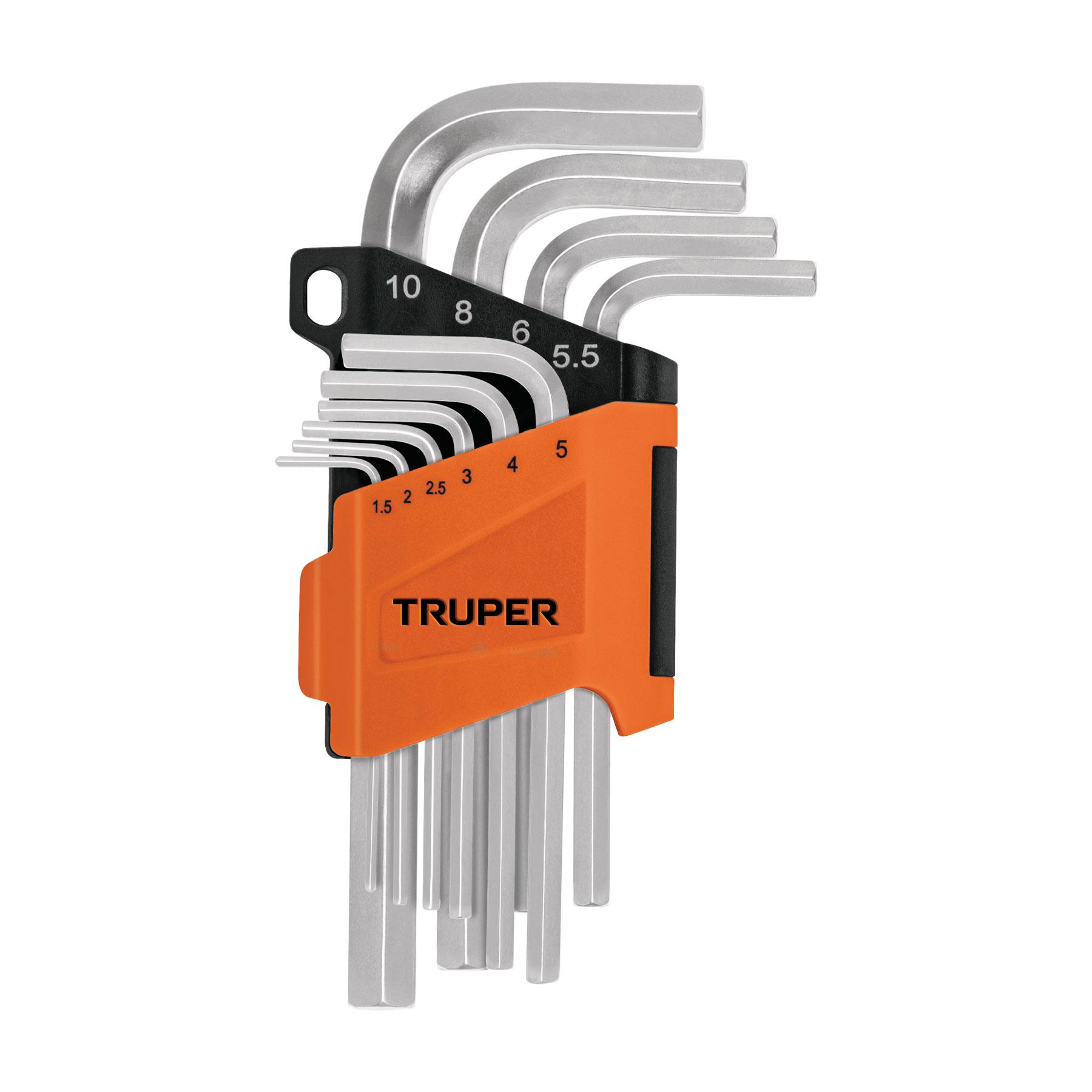 JUEGO 10 LLAVES ALLEN MM PUNTA HEXAGONAL CON ORGANIZADOR