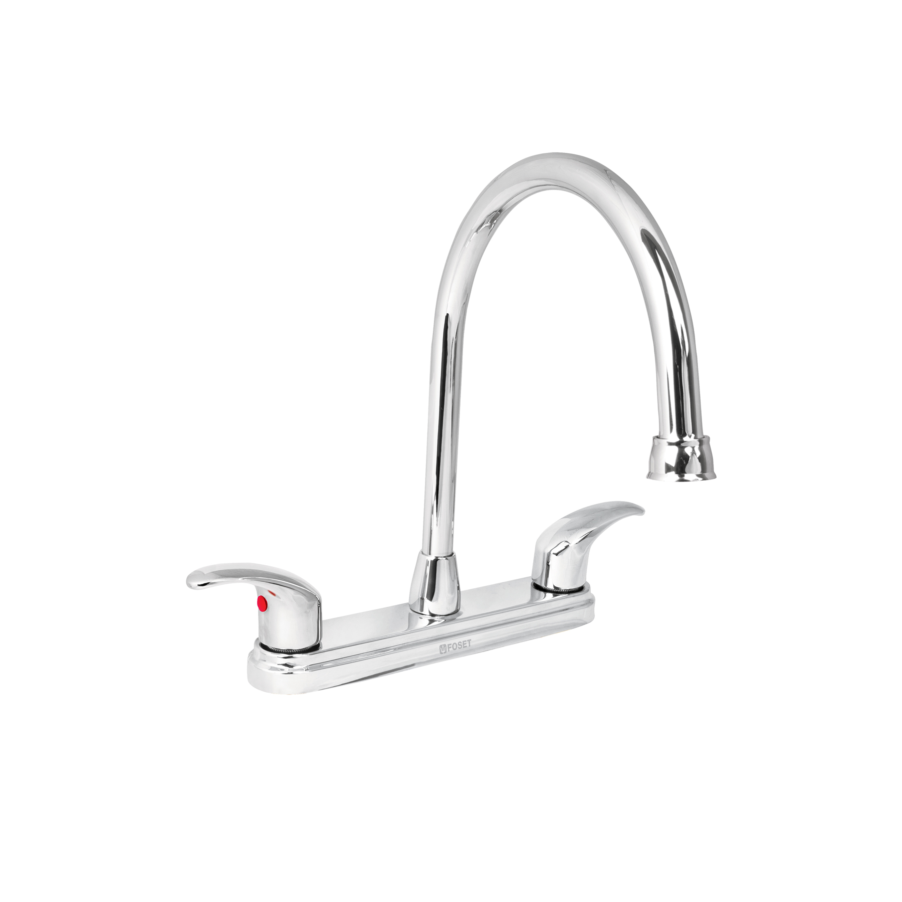 MEZCLADORA CROMO 8' PARA FREGADERO, MANERALES PALANCA, AQUA