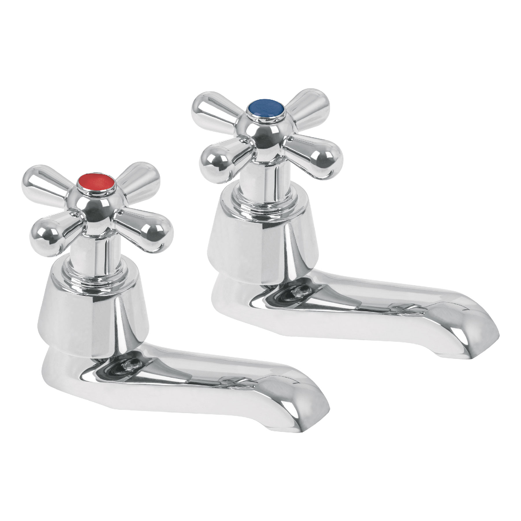 JUEGO DE 2 LLAVES INDIVIDUALES PARA LAVABO, CRUCETA, AQUA