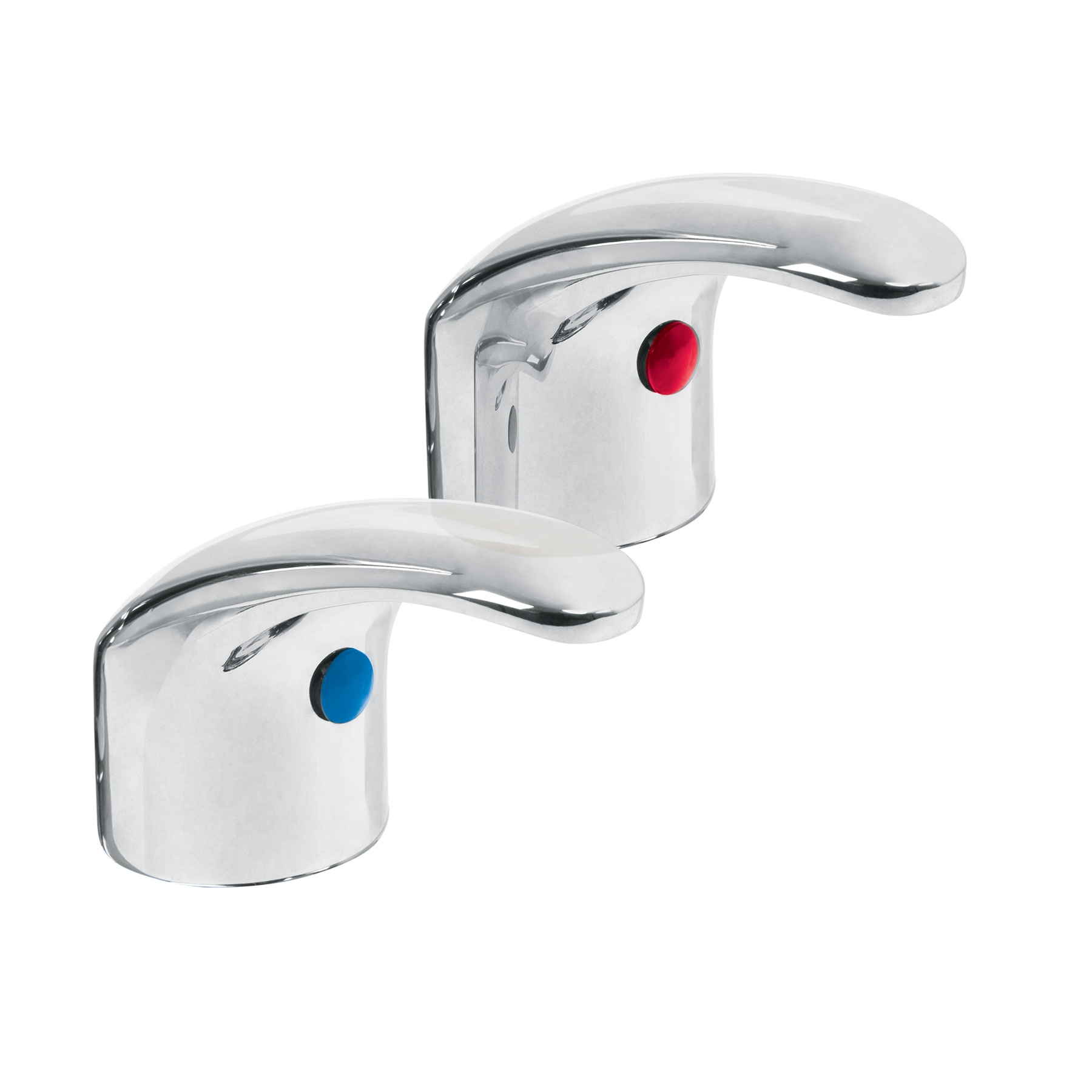 JUEGO 2 MANERALES TIPO PALANCA PARA LAVABO, FOSET AQUA