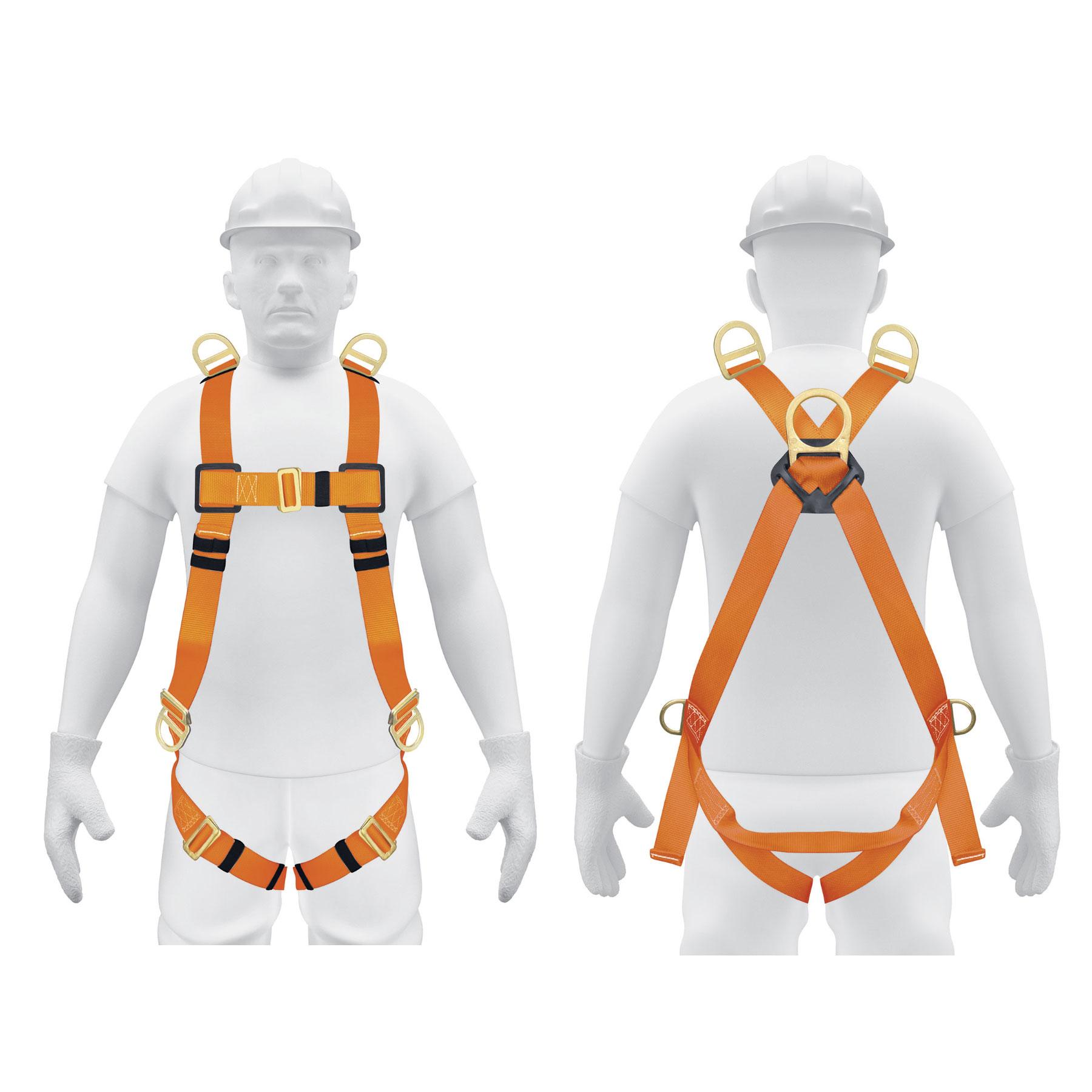 ARNÉS DE CUERPO COMPLETO CON 5 ANILLOS, ANSI, TRUPER