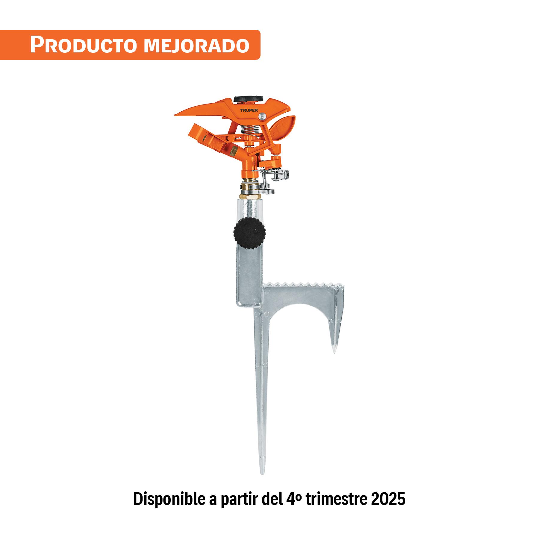 ASPERSOR METÁLICO REFORZADO, ESTACA DE ESCALÓN, TRUPER