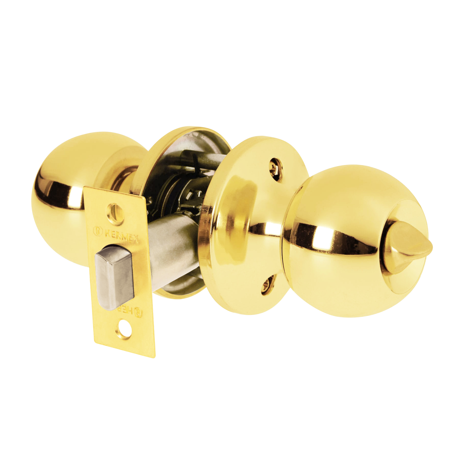 CERRADURA TIPO ESFERA, TUBULAR, BAÑO, BRILLANTE, BASIC