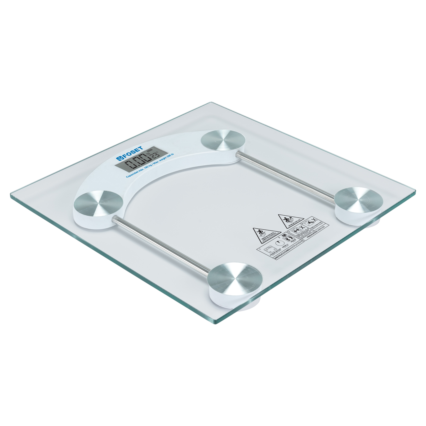 BÁSCULA DIGITAL 180KG PARA BAÑO, FOSET