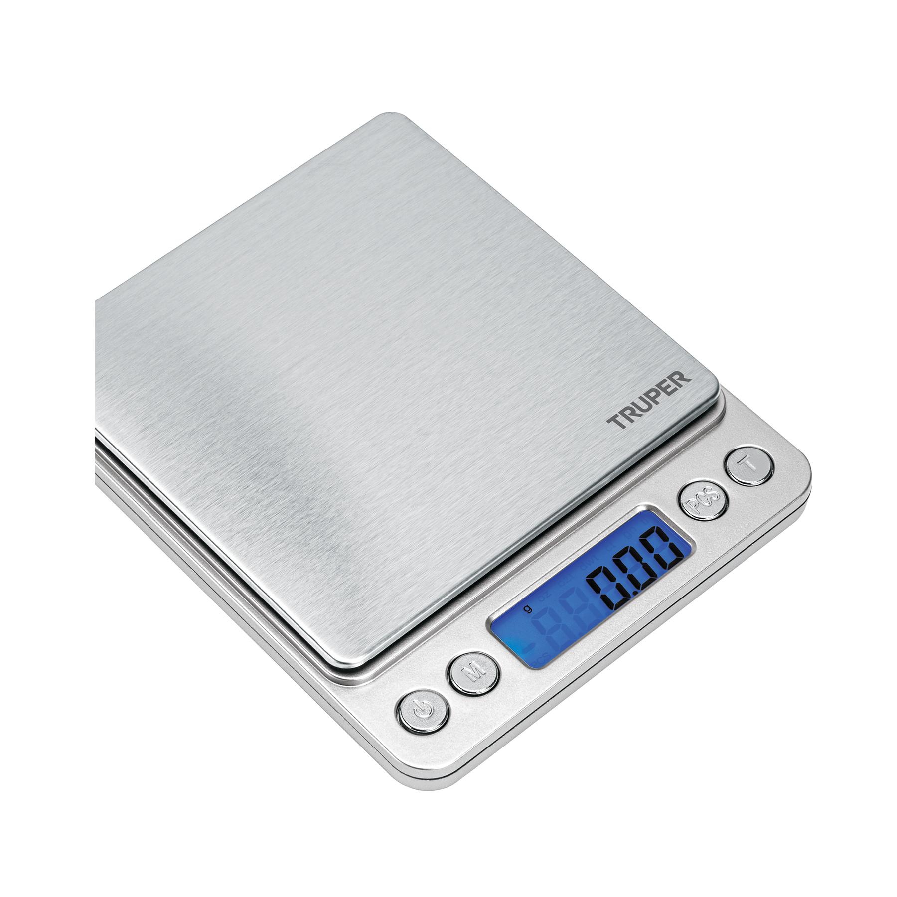 BÁSCULA DIGITAL DE PRECISIÓN DE BOLSILLO 500G, TRUPER