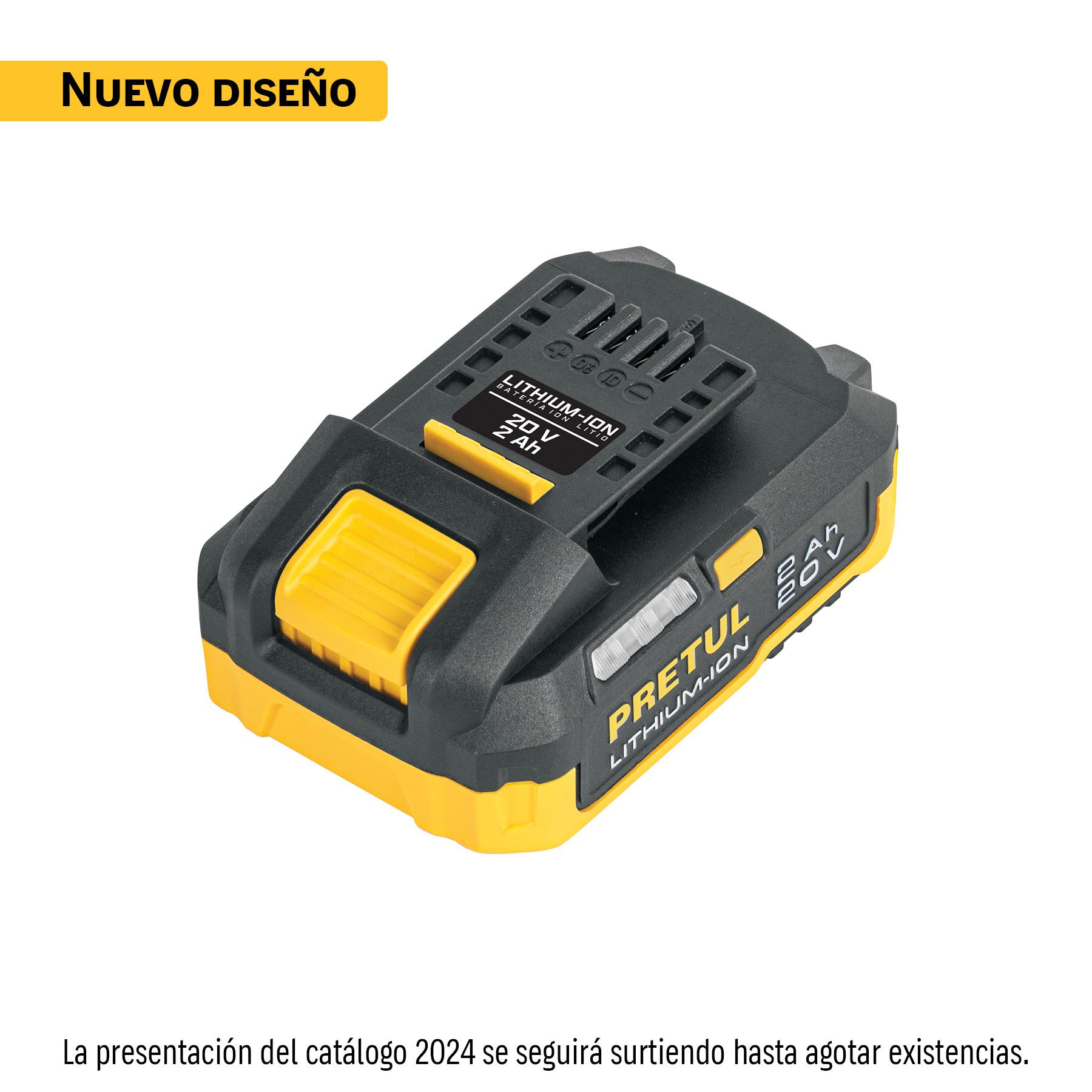 BATERÍA IÓN LITIO, 20 V PARA ROTOMARTILLO ROTI-20P, PRETUL