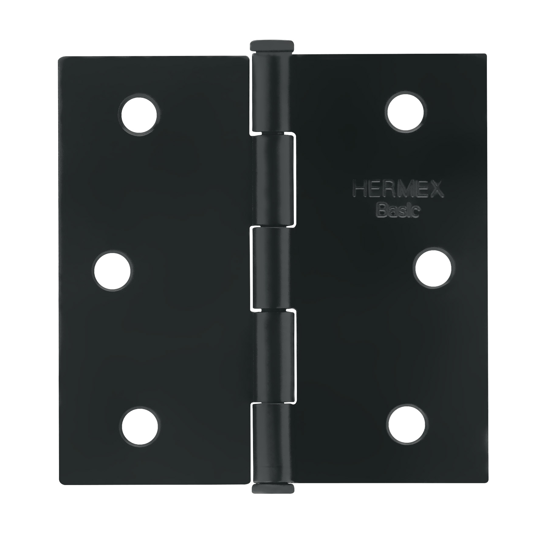 "BISAGRA CUADRADA DE ACERO 2-1/2""ACABADO NEGRO, CABEZA PLANA"