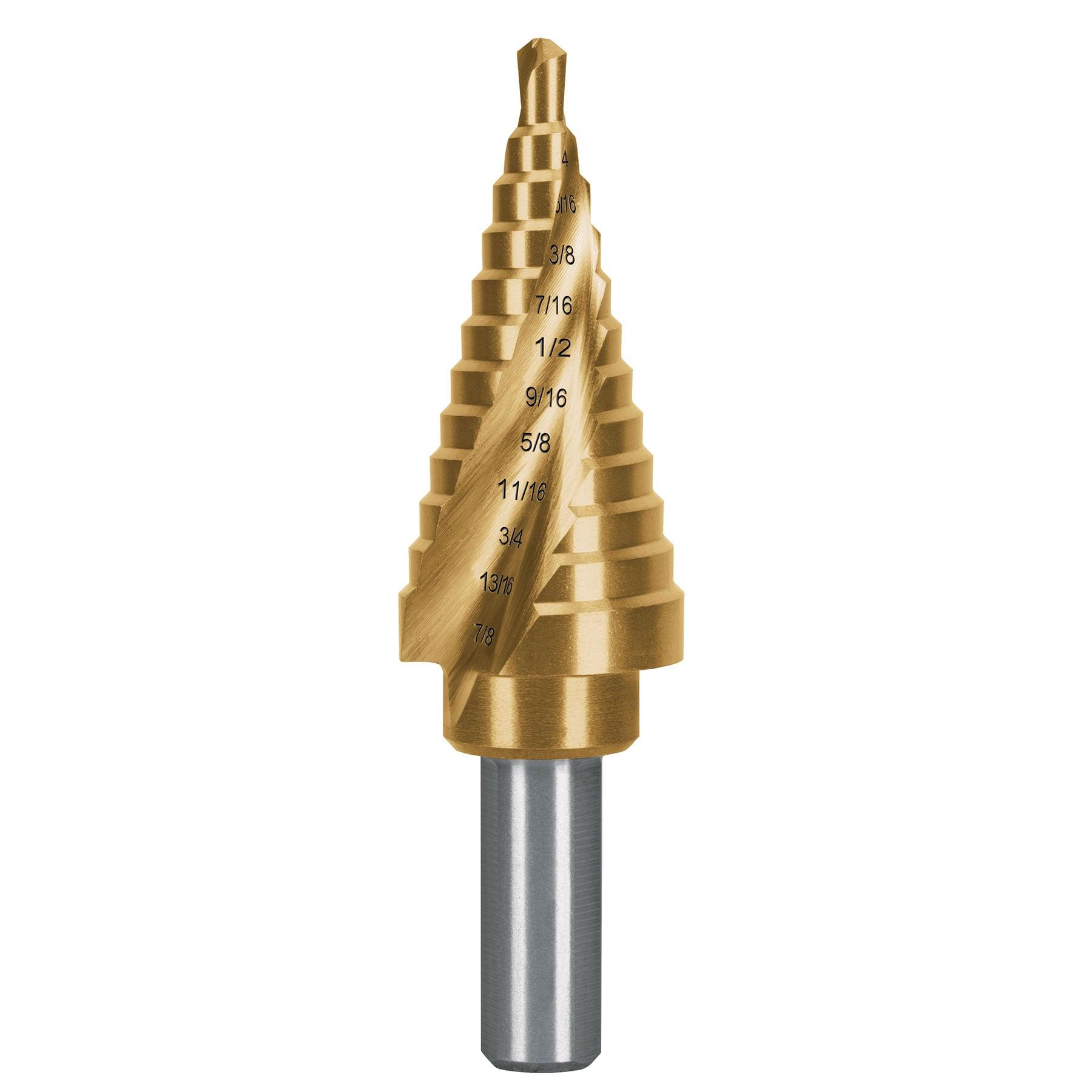 BROCA ESCALONADA TITANIO 12 ESCALONES 3/16' A 7/8', EXPERT