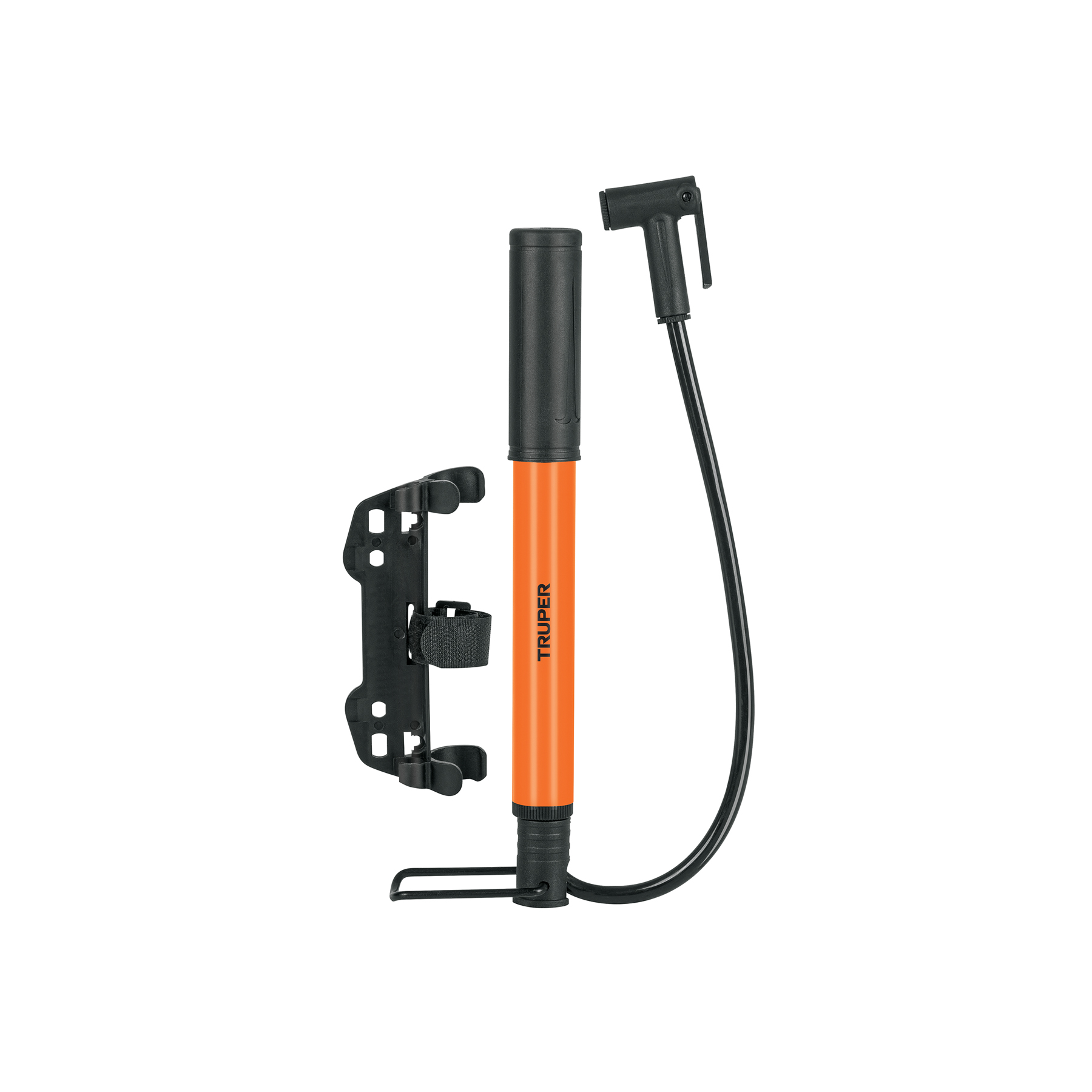 MINI BOMBA MANUAL PARA BICICLETA, 60 PSI, TRUPER