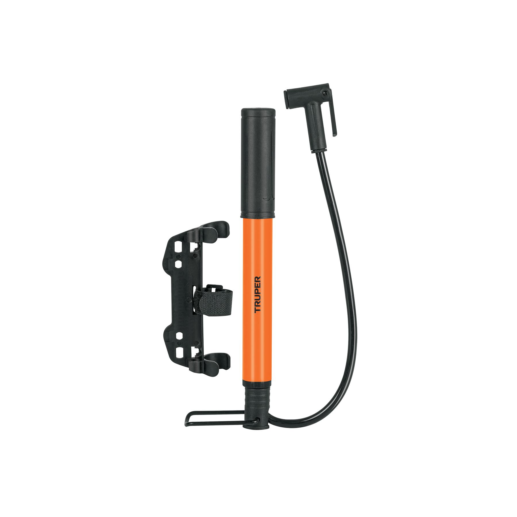 MINI BOMBA MANUAL PARA BICICLETA, 60 PSI, TRUPER