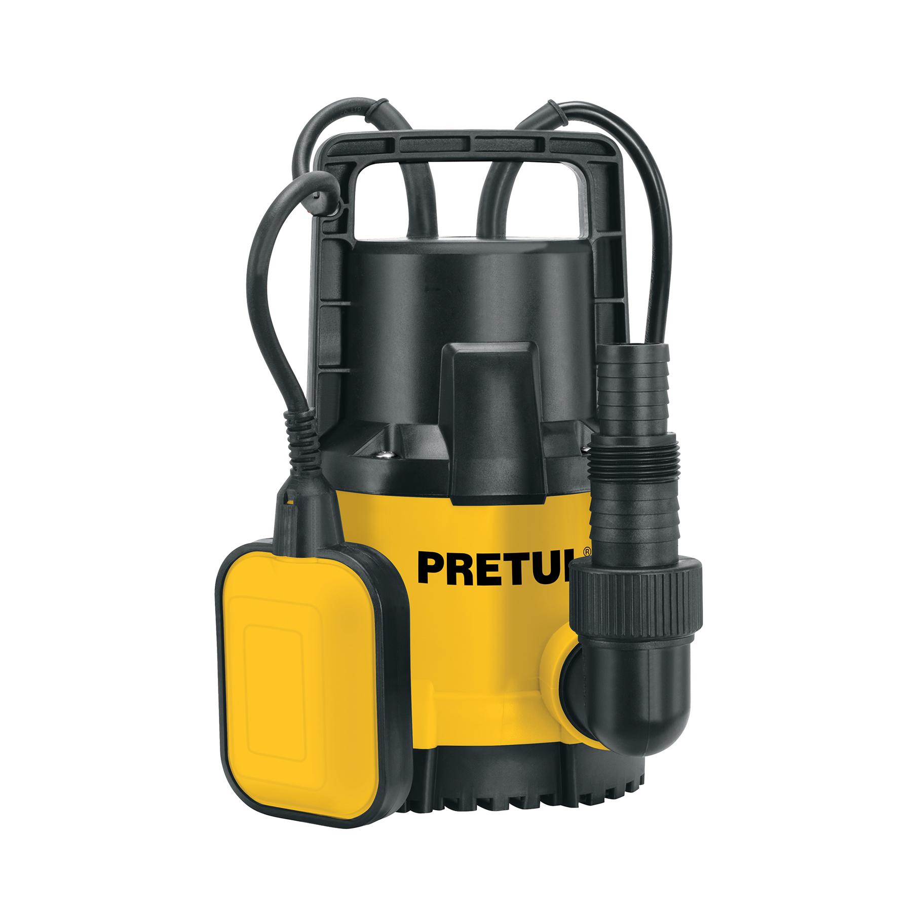 BOMBA SUMERGIBLE PLÁSTICA 1/2 HP PARA AGUA LIMPIA, PRETUL