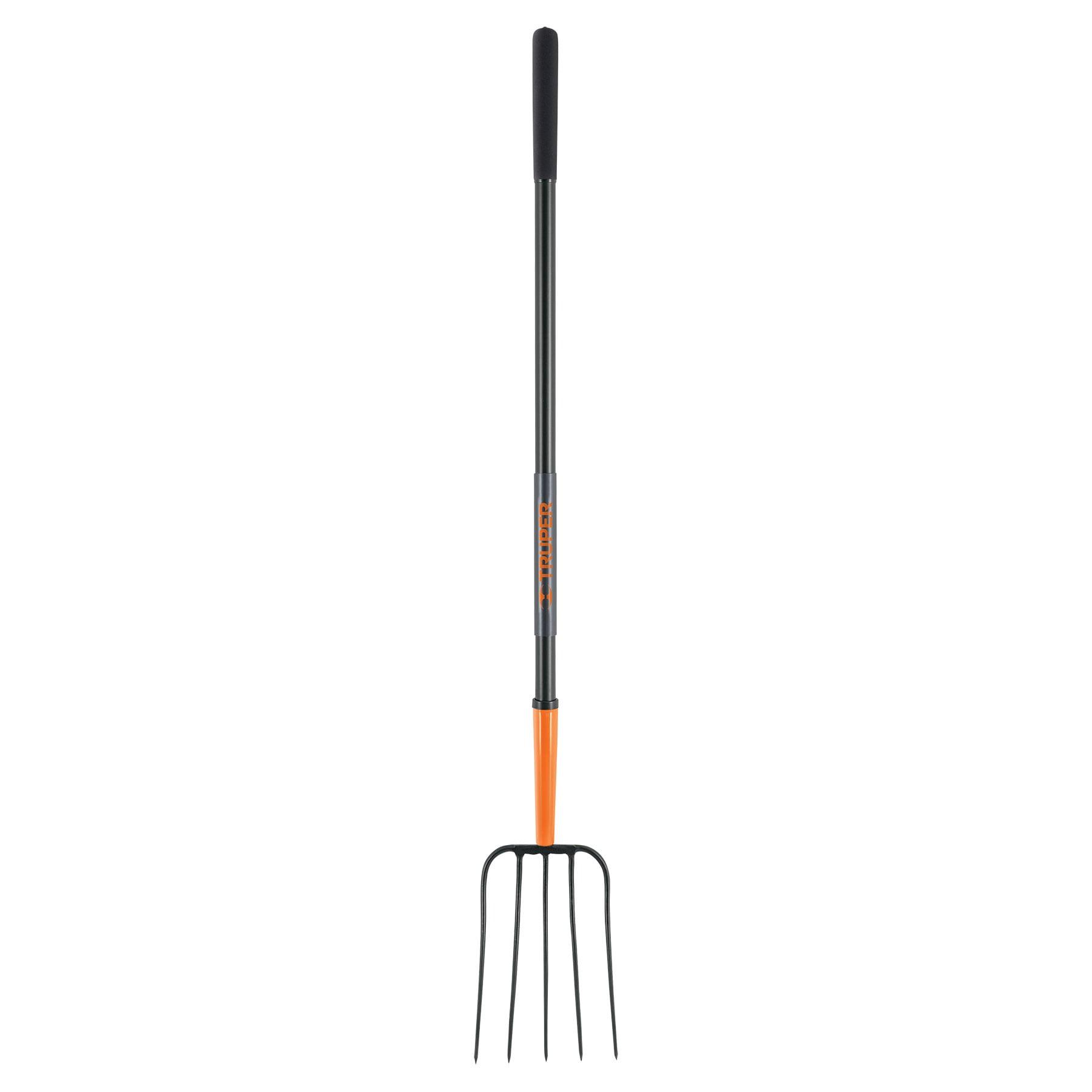 BIELDO PARA PAJA, 5 DIENTES, MANGO DE ACERO 48', TRUPER