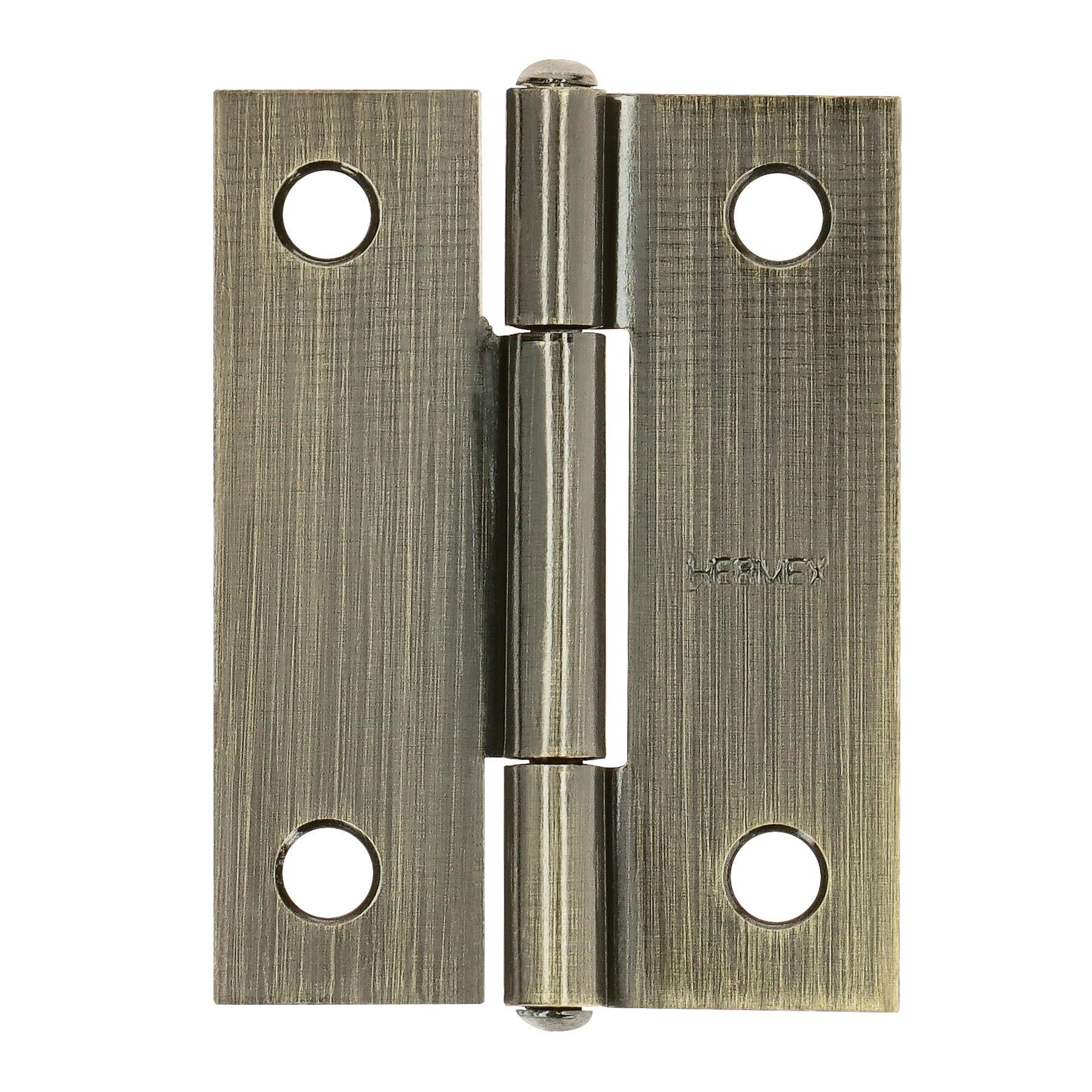 "BISAGRA RECTANGULAR DE ACERO 2"" ACABADO LATÓN ANTIGUO"