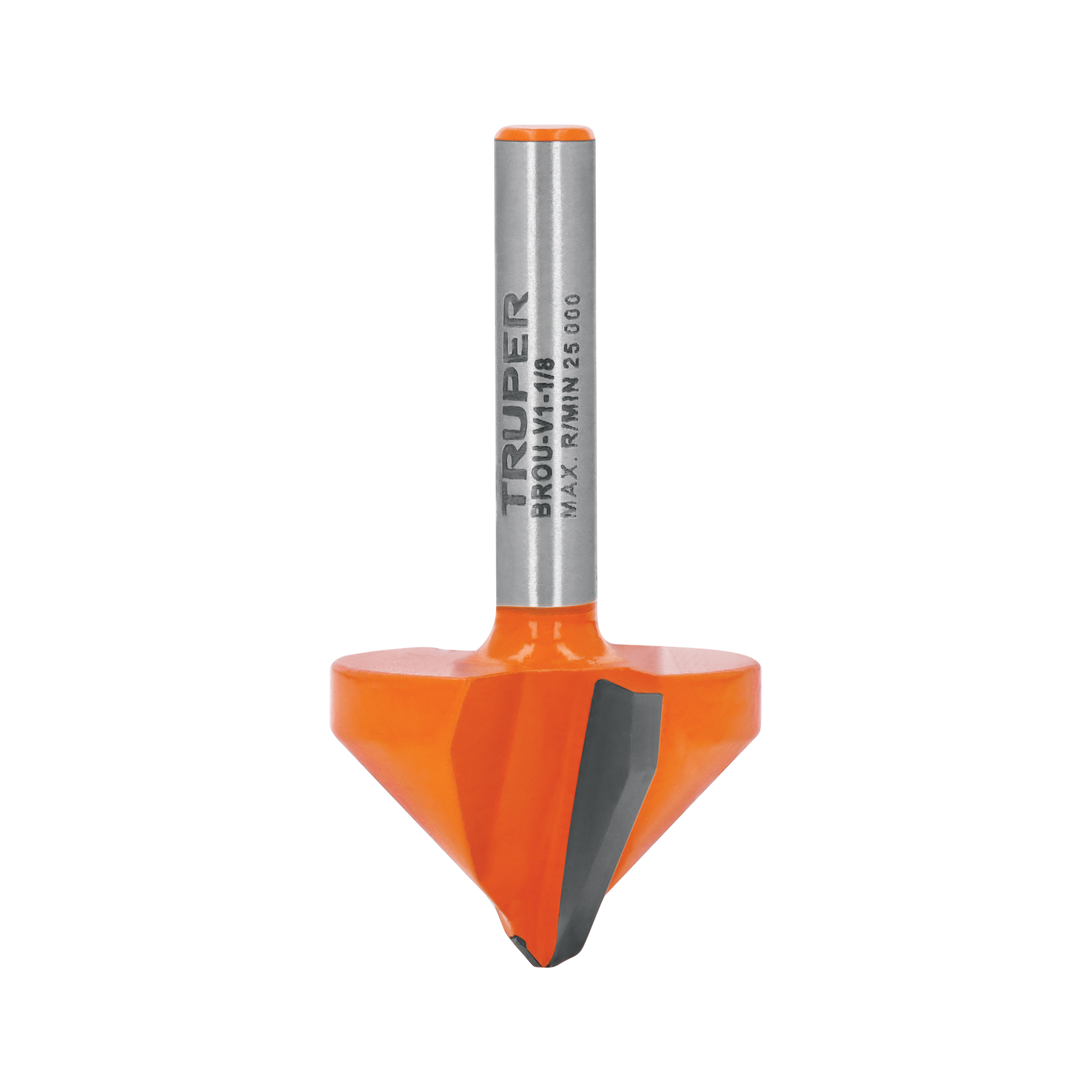 "BROCA FRESADORA PARA ROUTER, CORTE EN ""V"", 1-1/8"""