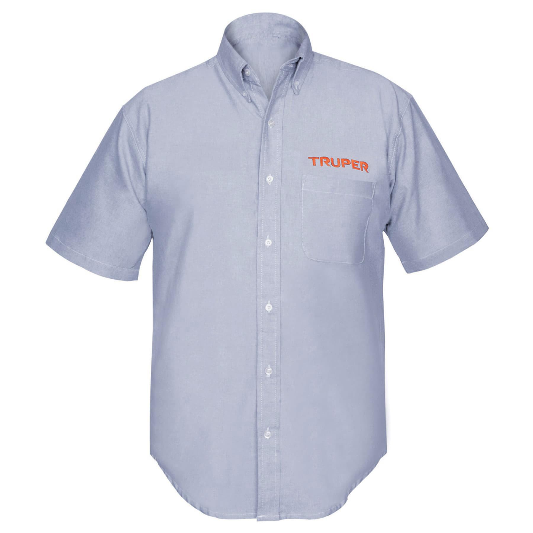 CAMISA AZUL PARA CABALLERO, MANGA CORTA TALLA CH, TRUPER