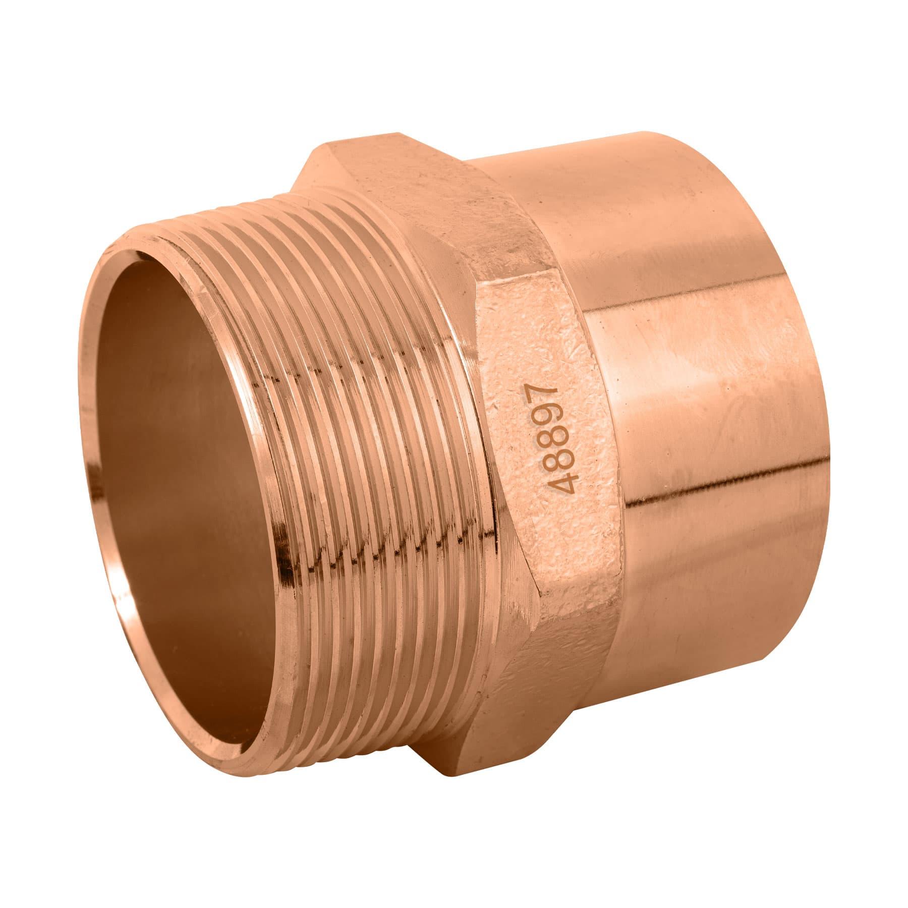 CONECTOR DE COBRE, ROSCA EXTERIOR 2', FOSET
