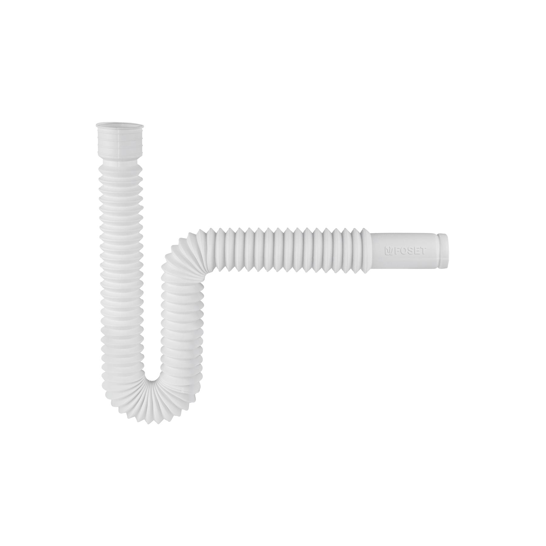 CÉSPOL FLEXIBLE P/LAVABO Y FREGADERO, POLIETILENO, BLANCO