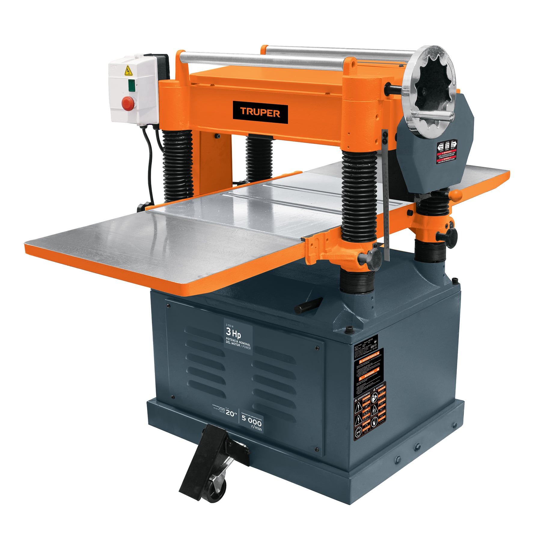 CEPILLO DE PISO 20' DE 2250 W (3HP), TRUPER