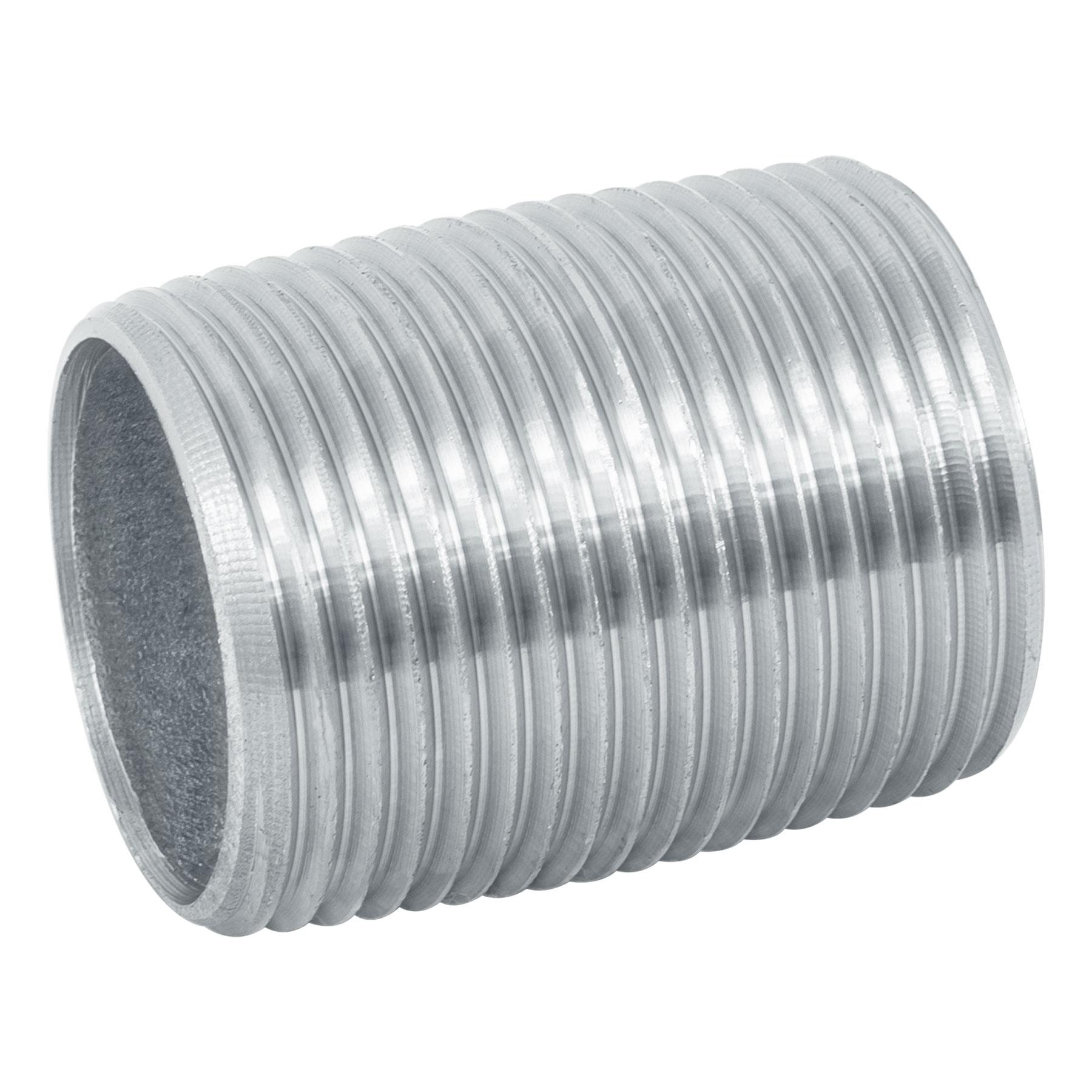 NIPLE DE ACERO GALVANIZADO 1' CUERDA CORRIDA, FOSET