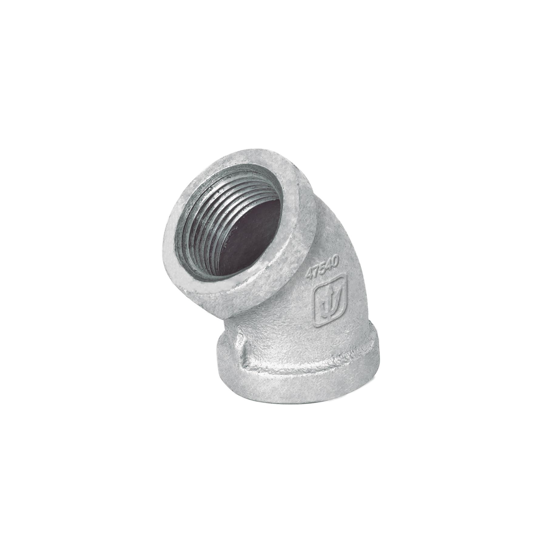 CODO 45° ACERO GALVANIZADO DE 3/4', FOSET