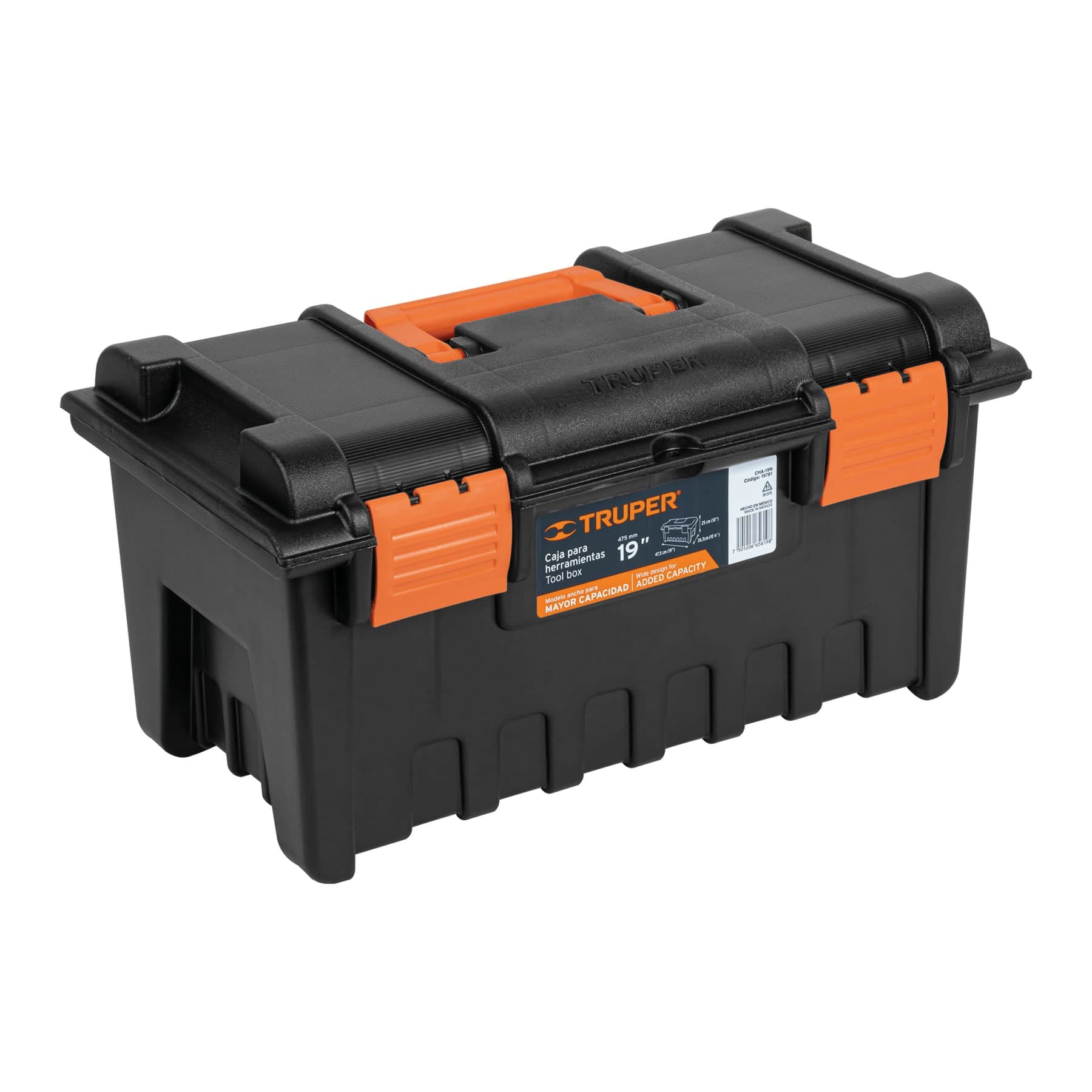 CAJA PARA HERRAMIENTA DE 19' SIN COMPARTIMENTOS, TRUPER
