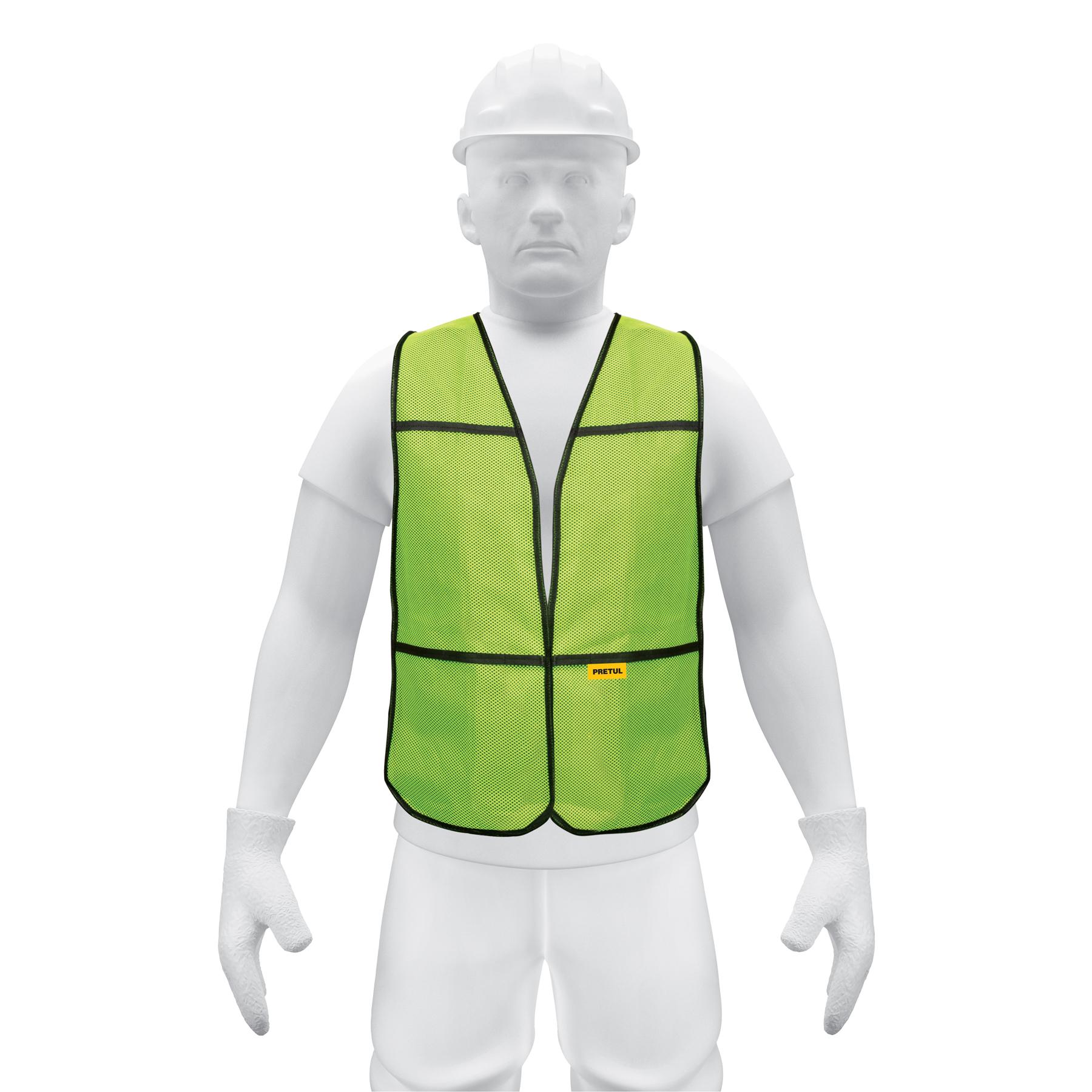 CHALECO DE SEGURIDAD, USO DE DÍA, VERDE, PRETUL