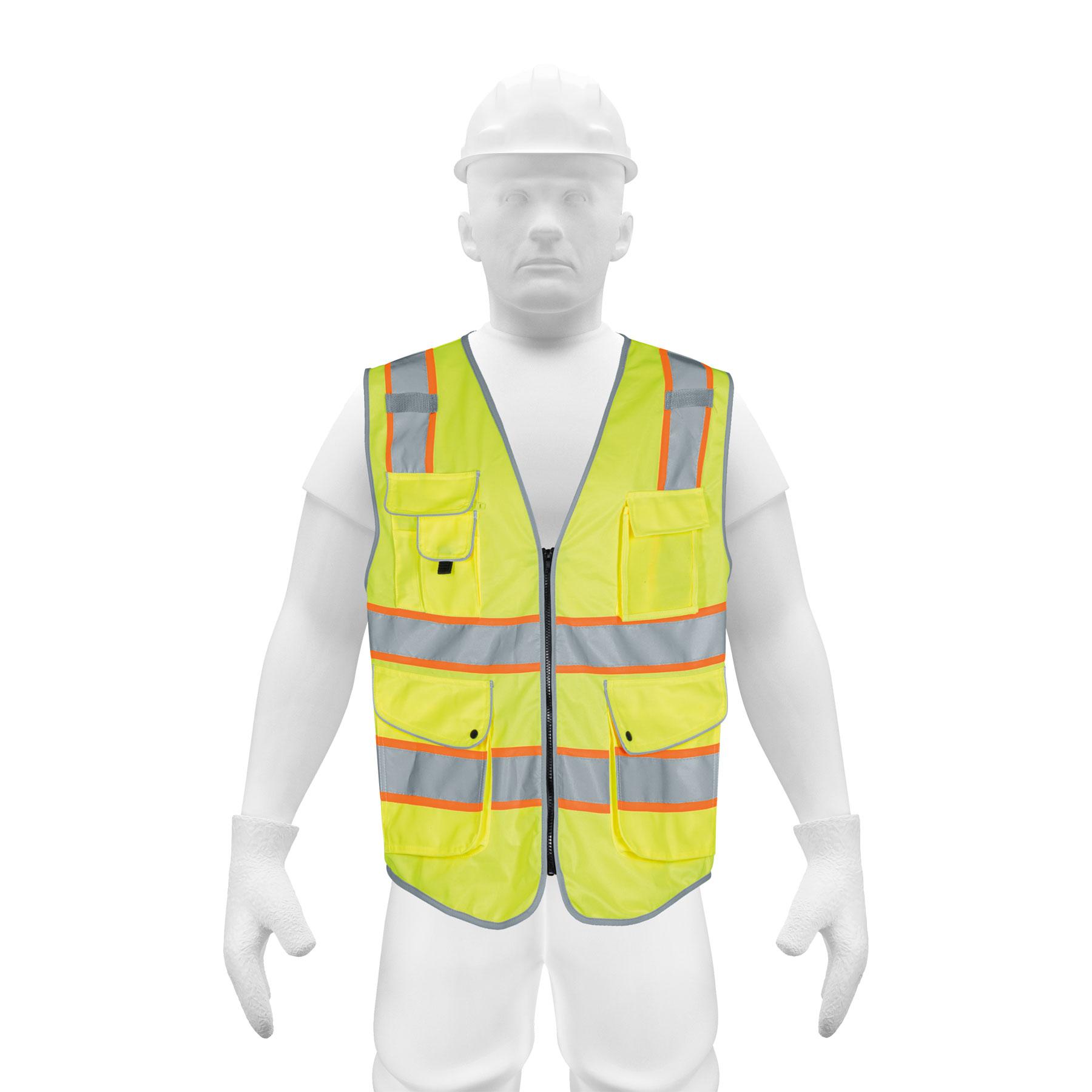 CHALECO DE SEGURIDAD DE ALTA VISIBILIDAD, VERDE, GRANDE