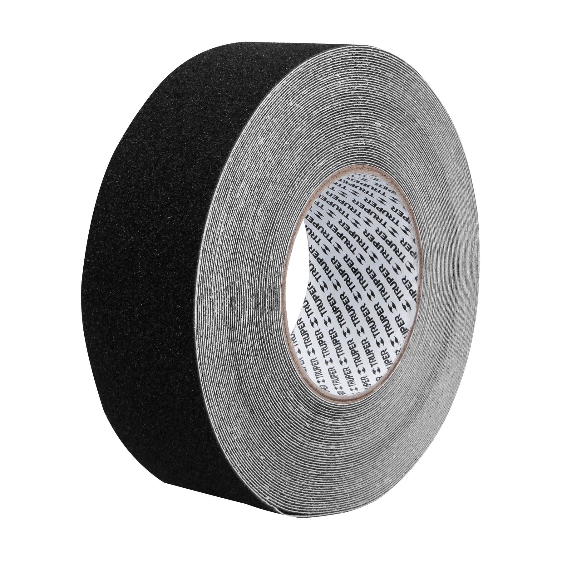 ROLLO DE 18M DE CINTA ANTIDERRAPANTE NEGRA 50MM CON ABRASIVO