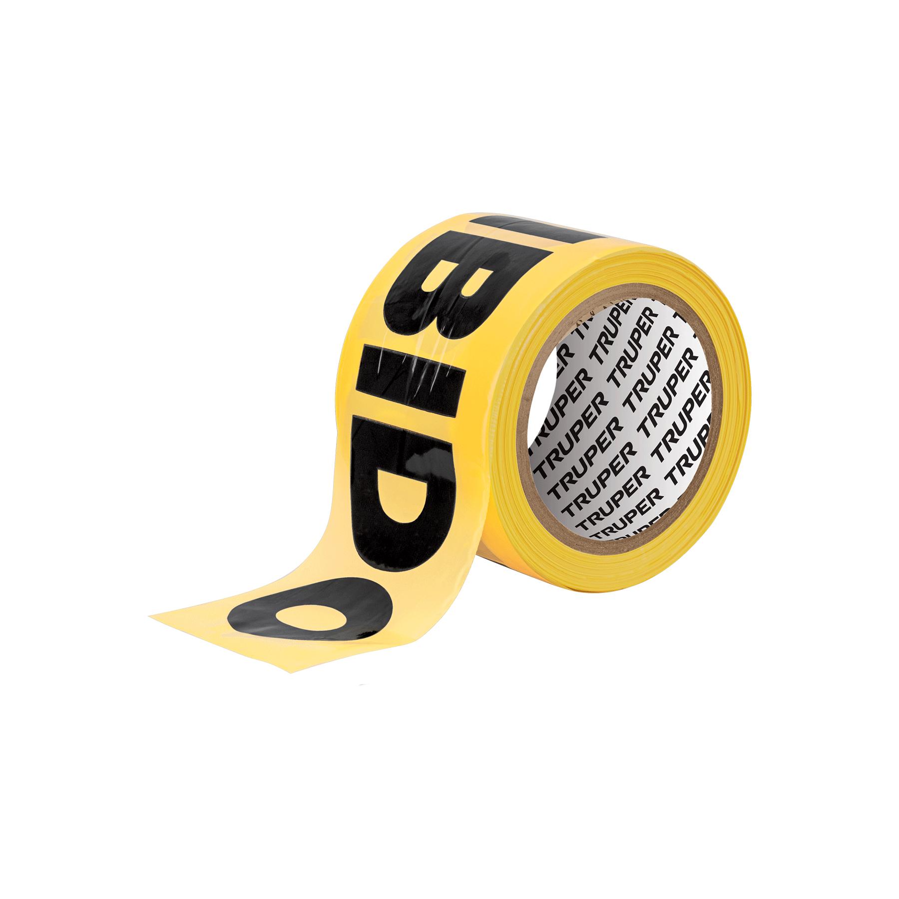 ROLLO DE 100 M DE CINTA DELIMITADORA 'PROHIBIDO', TRUPER