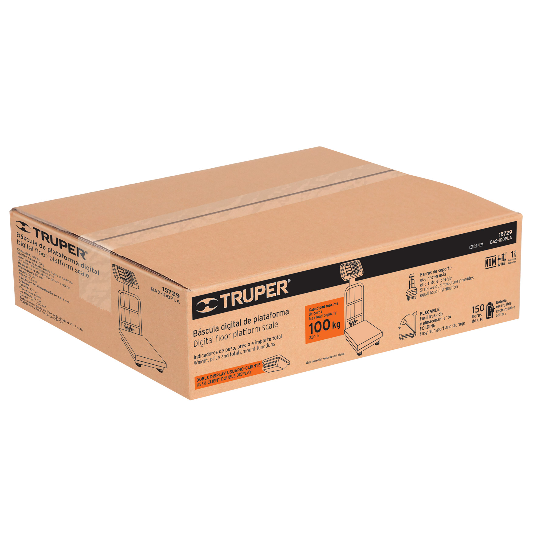 CAJA DE EMPAQUE DE REPUESTO PARA BAS-100PLA, TRUPER