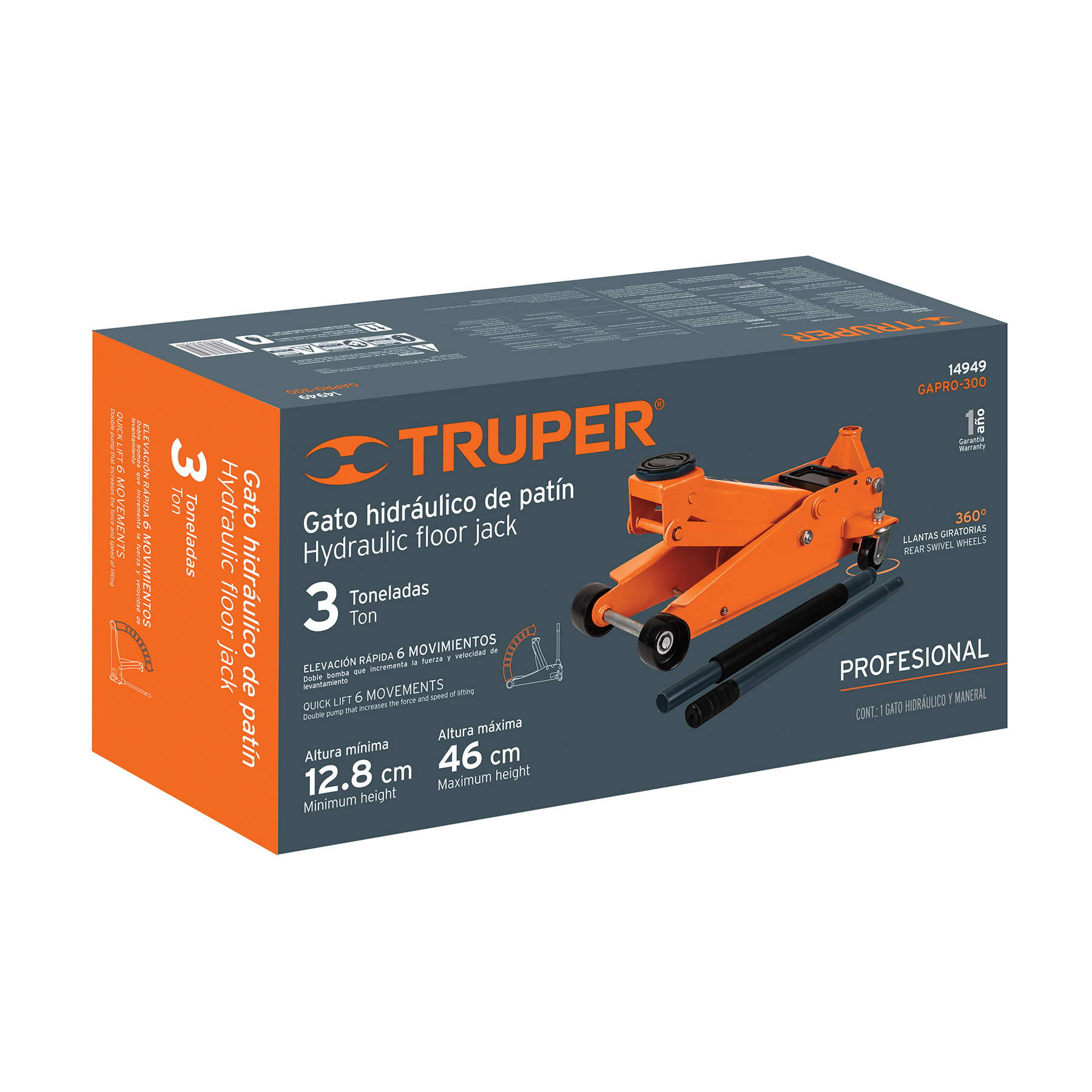 CAJA DE EMPAQUE DE REPUESTO PARA GAPRO-300