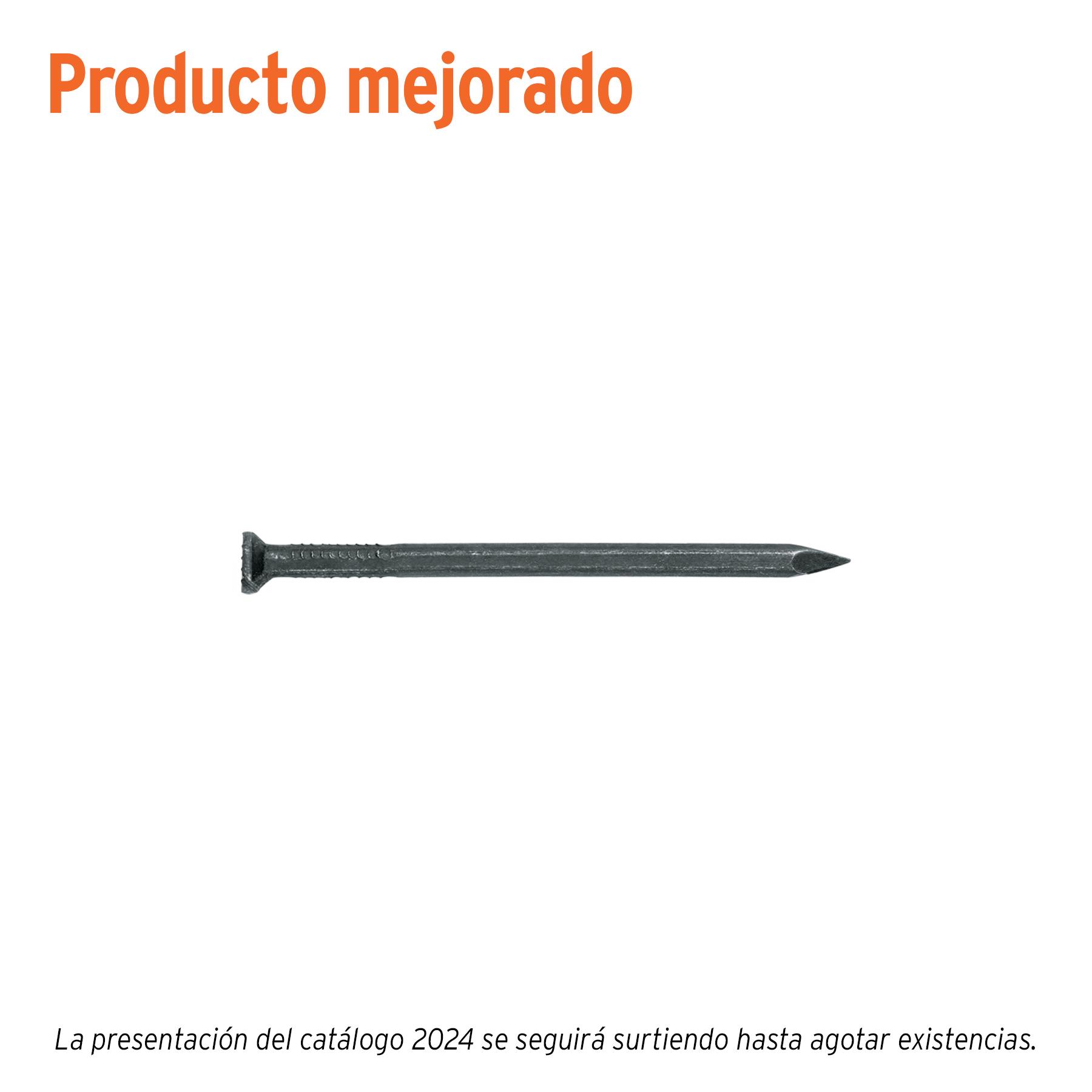 KILO DE CLAVO PARA CONCRETO 2-1/2' NEGRO, CAJA DE 25 KG