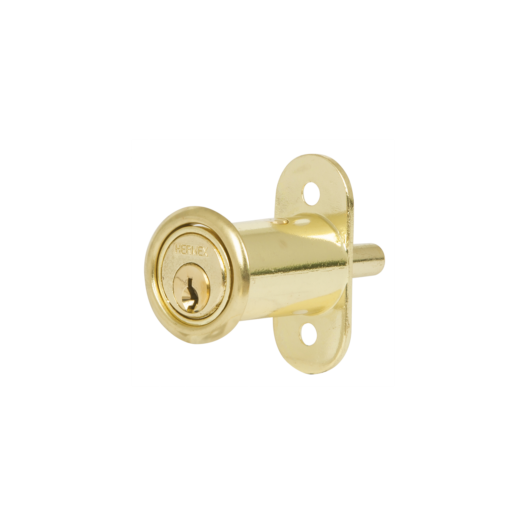 CERRADURA PARA MUEBLE, MODELO 20, LATÓN, HERMEX
