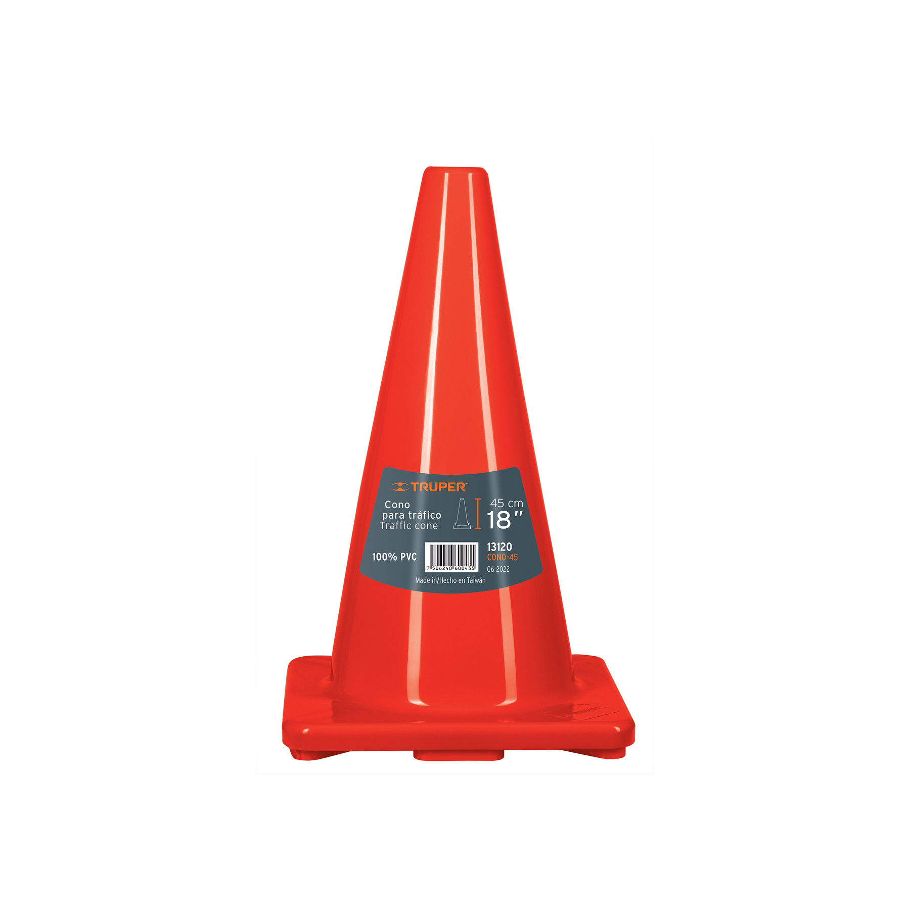CONO DE PRECAUCIÓN DE 45 CM DE...