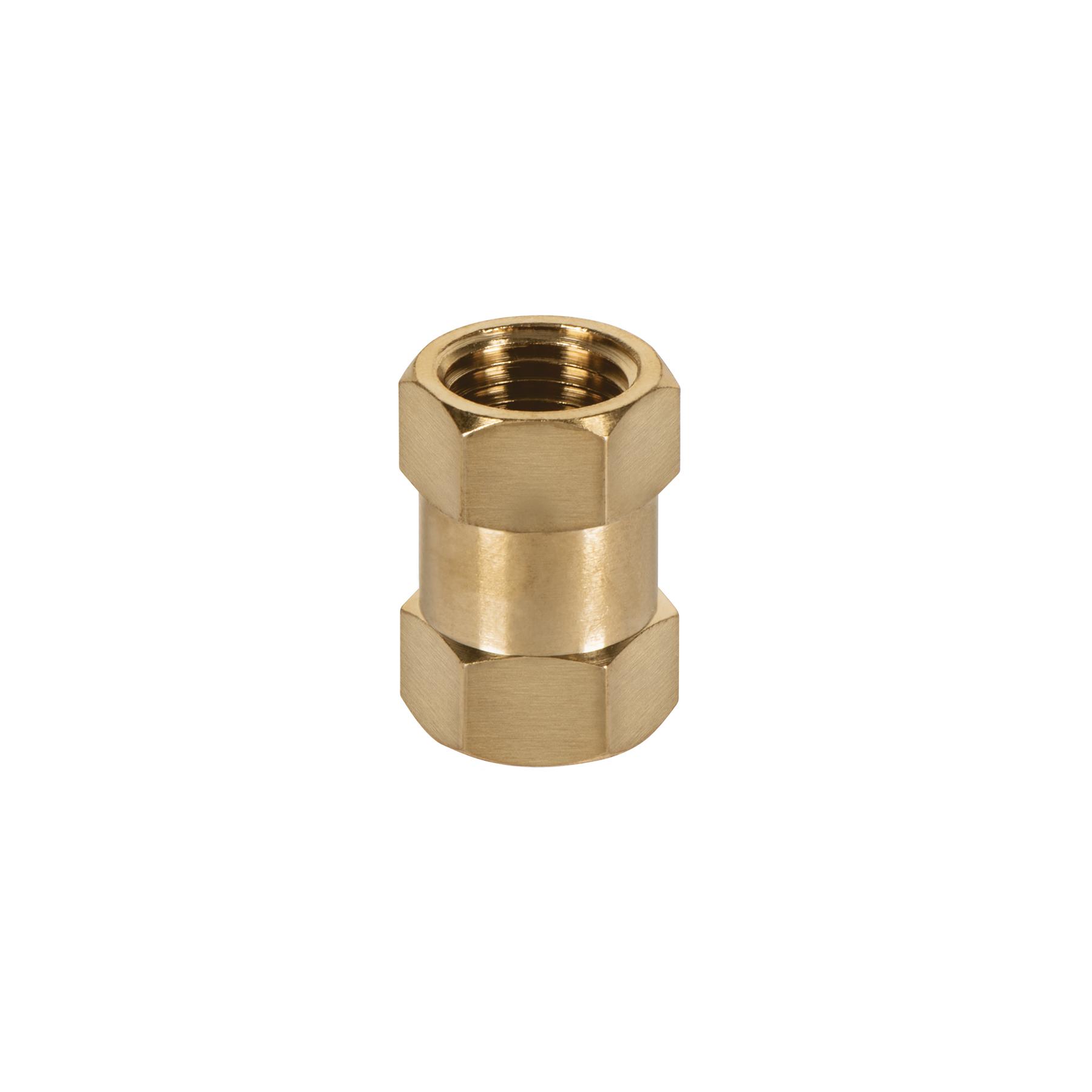 COPLE DE LATÓN, TIPO FF, CUERDA 1/4 NPT, TRUPER