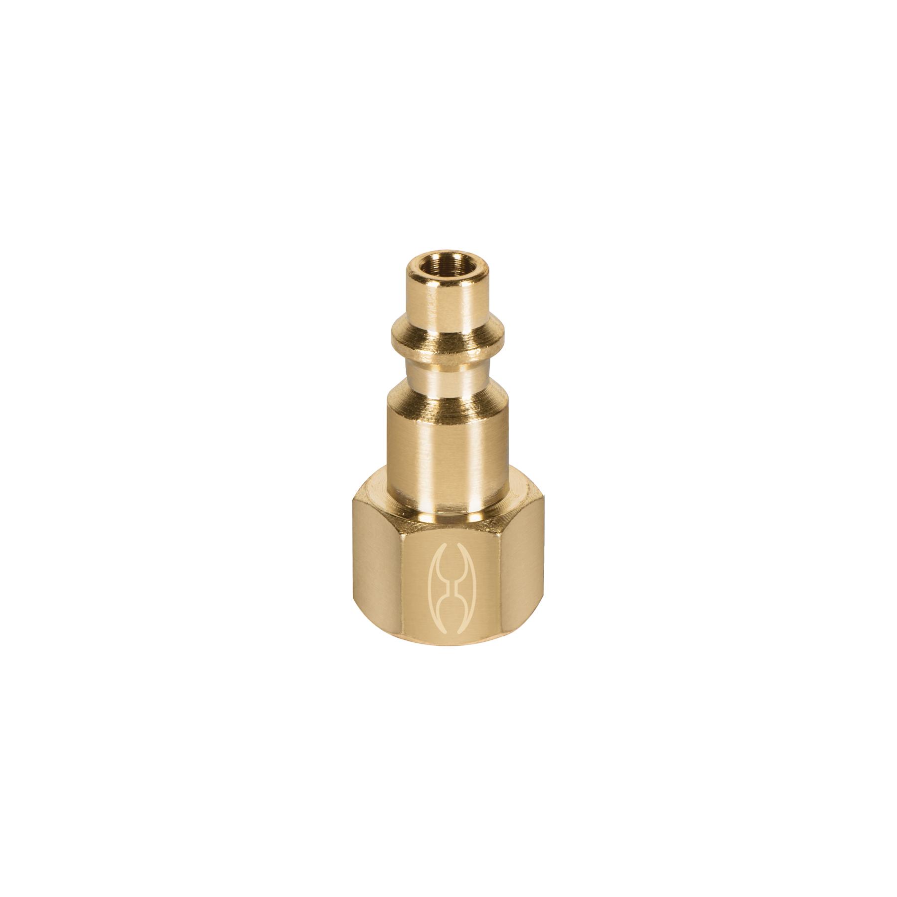 CONECTOR RÁPIDO DE LATÓN, TIPO F, CUERDA 1/4' NPT, HEMBRA