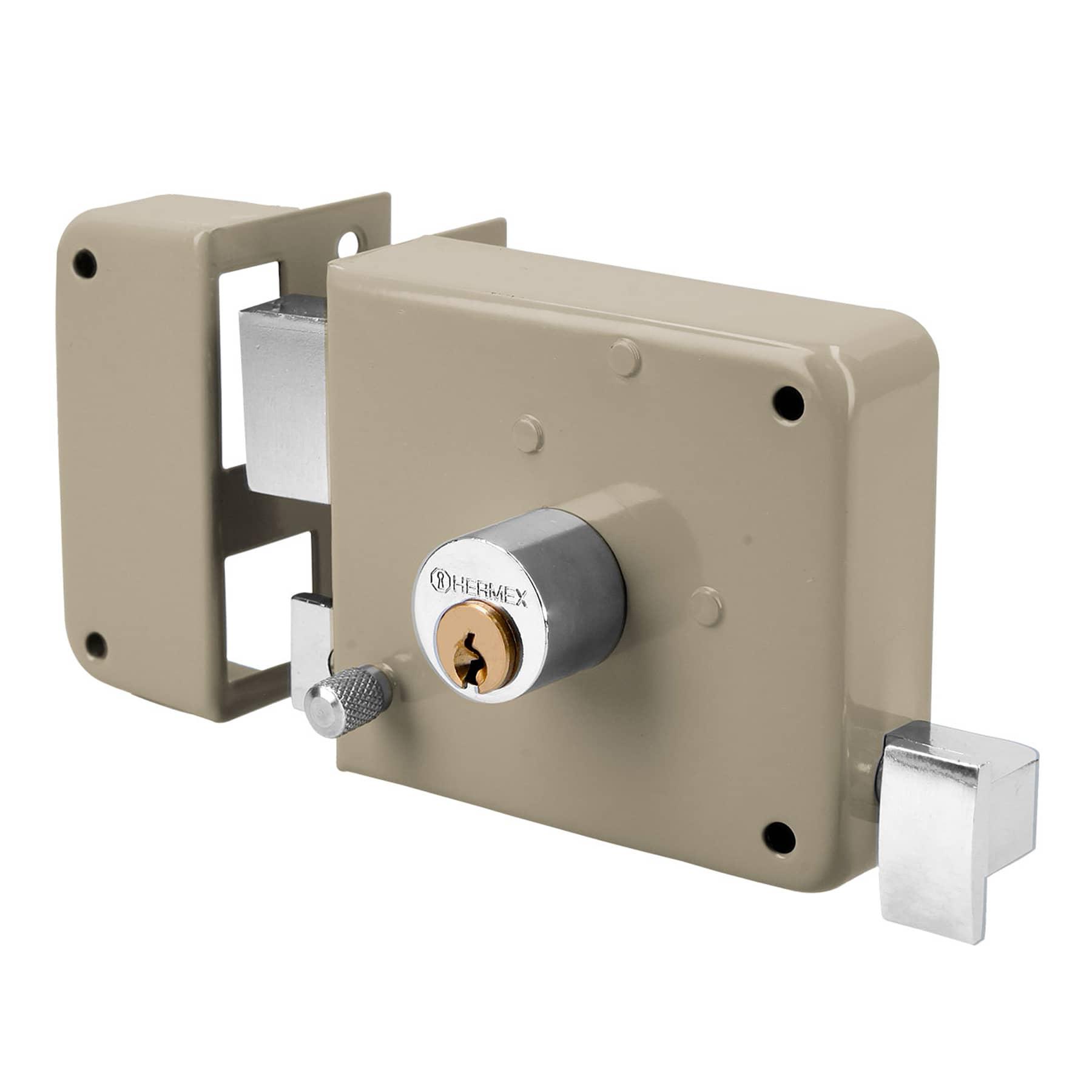 CERRADURA SOBREPONER IZQ CLÁSICA, LLAVE TRADICIONAL, BLÍSTER