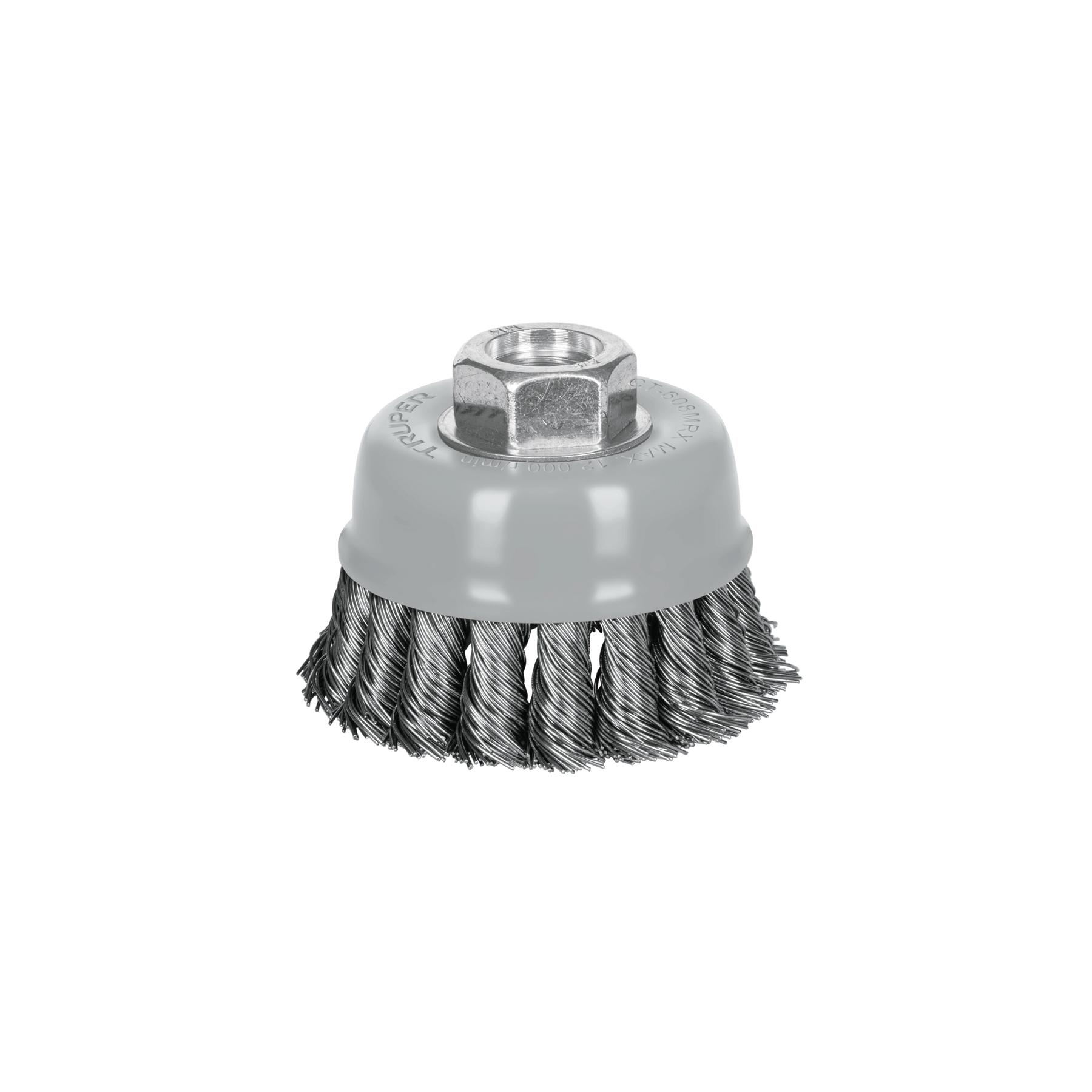 CARDA COPA 3' ALAMBRE TRENZADO GRUESO, MULTI-ROSCA, TRUPER