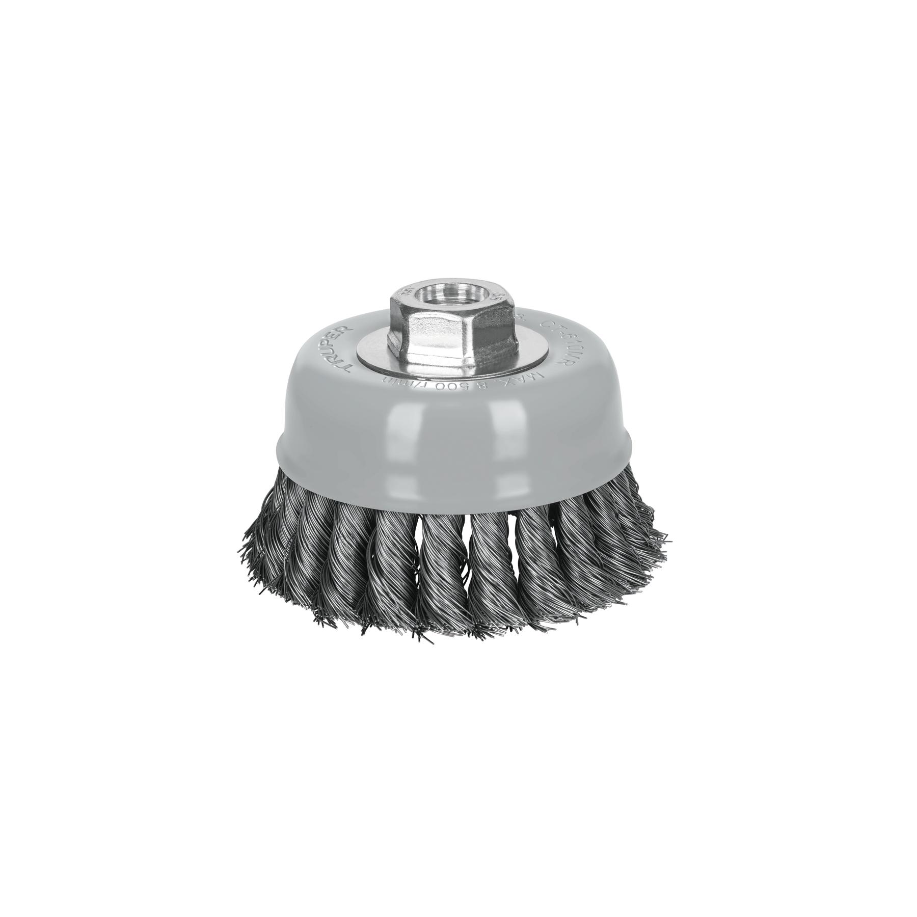 CARDA COPA 4' ALAMBRE TRENZADO FINO, MULTI-ROSCA, TRUPER