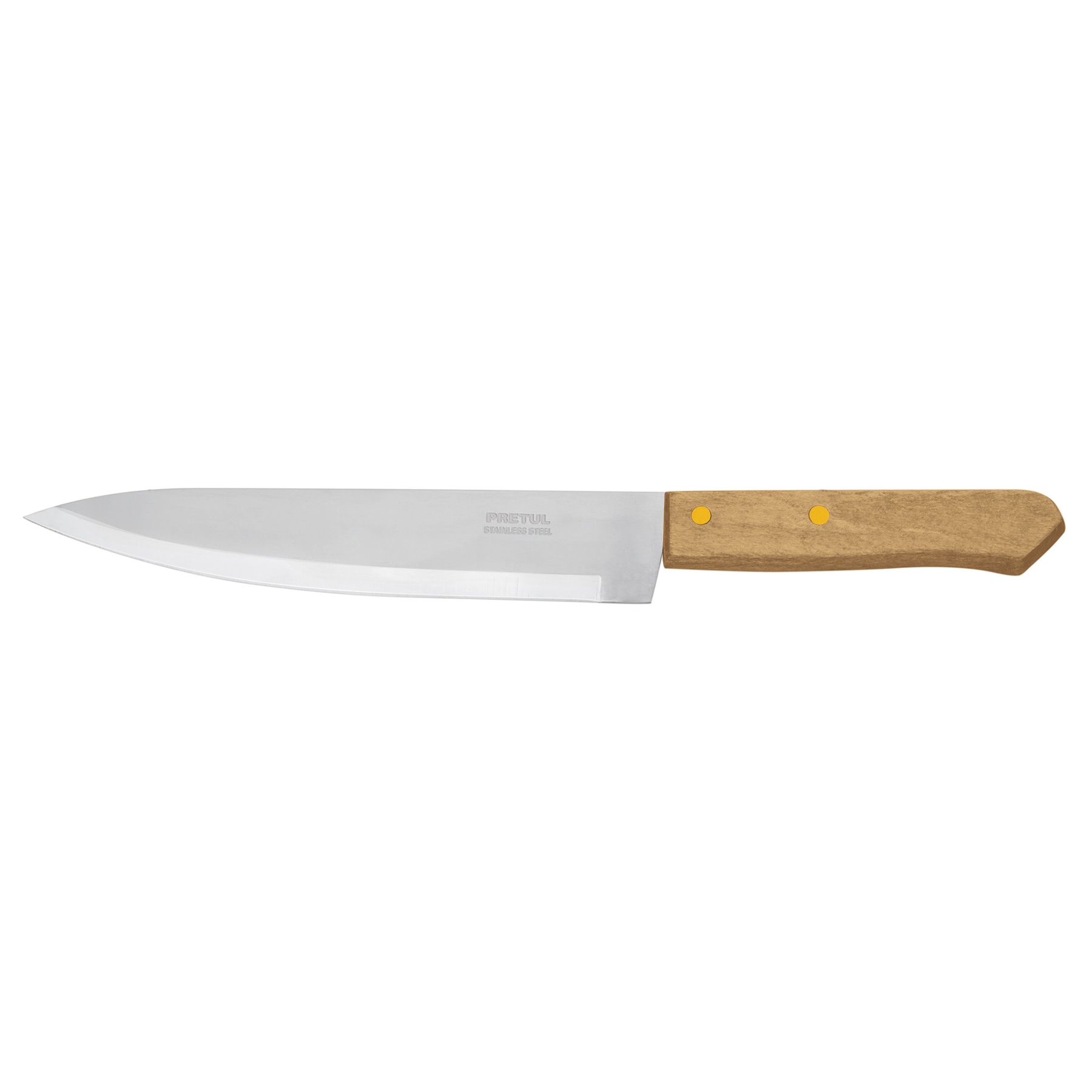 CUCHILLO DE CHEF 8' MANGO DE MADERA, PRETUL