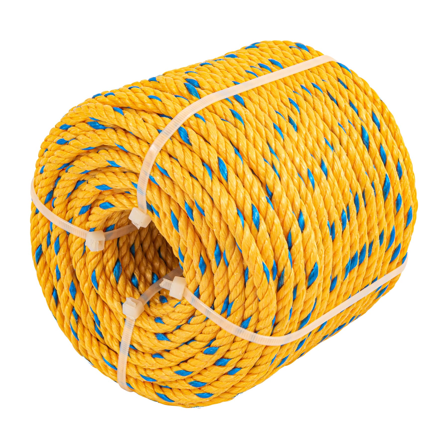 METRO DE CUERDA AMARILLA DE 6 MM EN ROLLO DE 46 M, FIERO