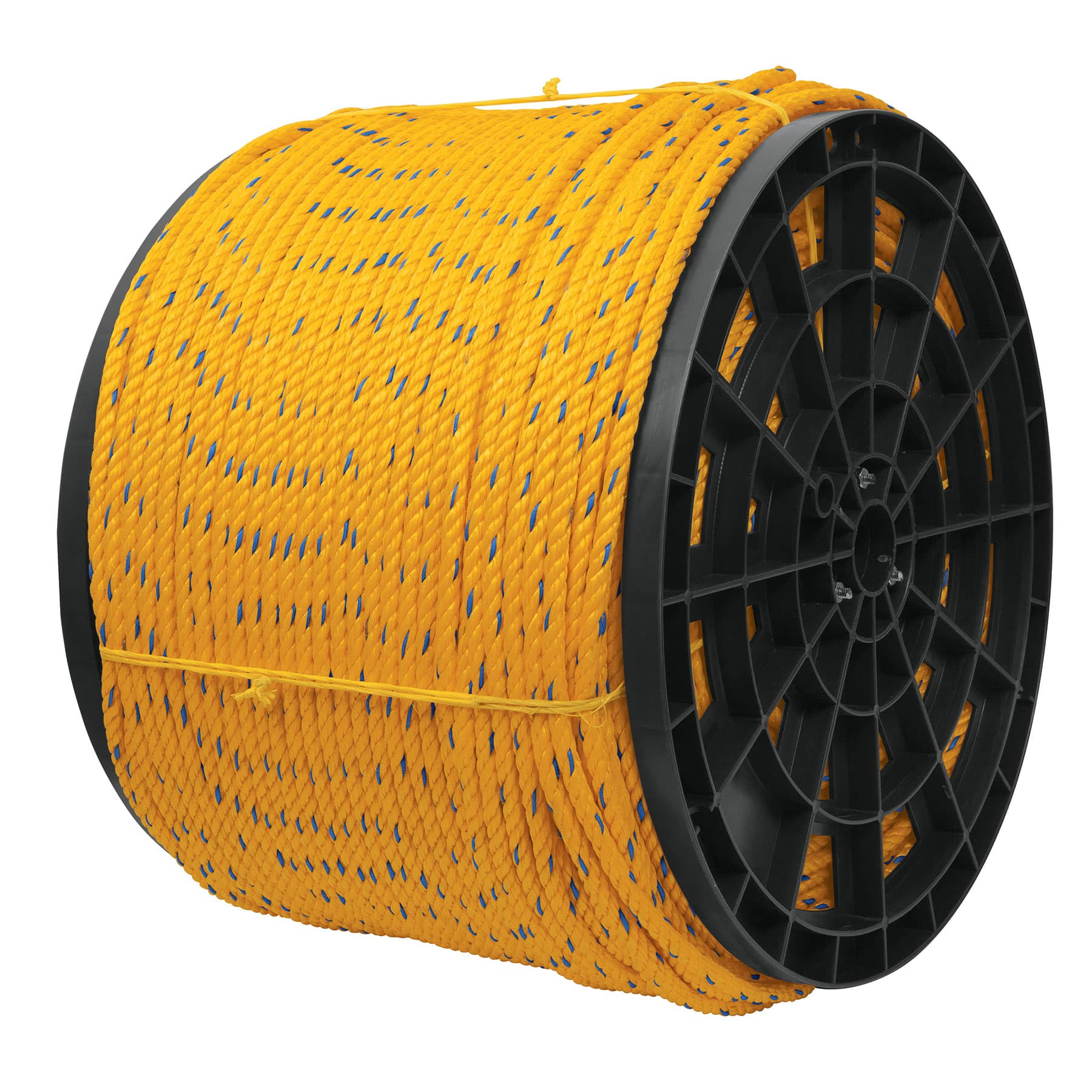 KILO DE CUERDA AMARILLA DE POLIPROPILENO 8 MM, ROLLO 20 KG