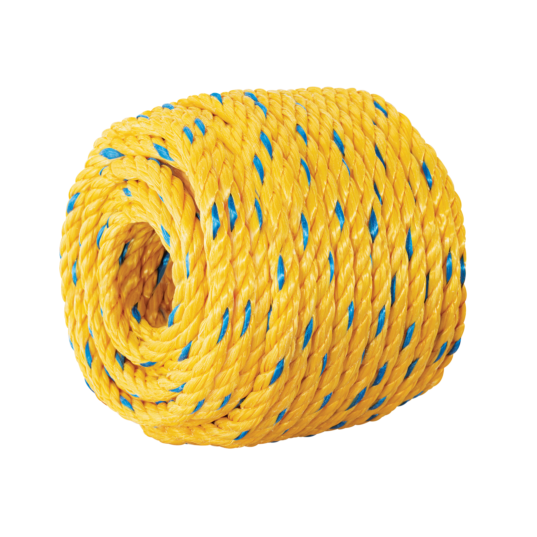 KILO DE CUERDA TORCIDA DE POLIPROPILENO AMARILLA DE 10 MM