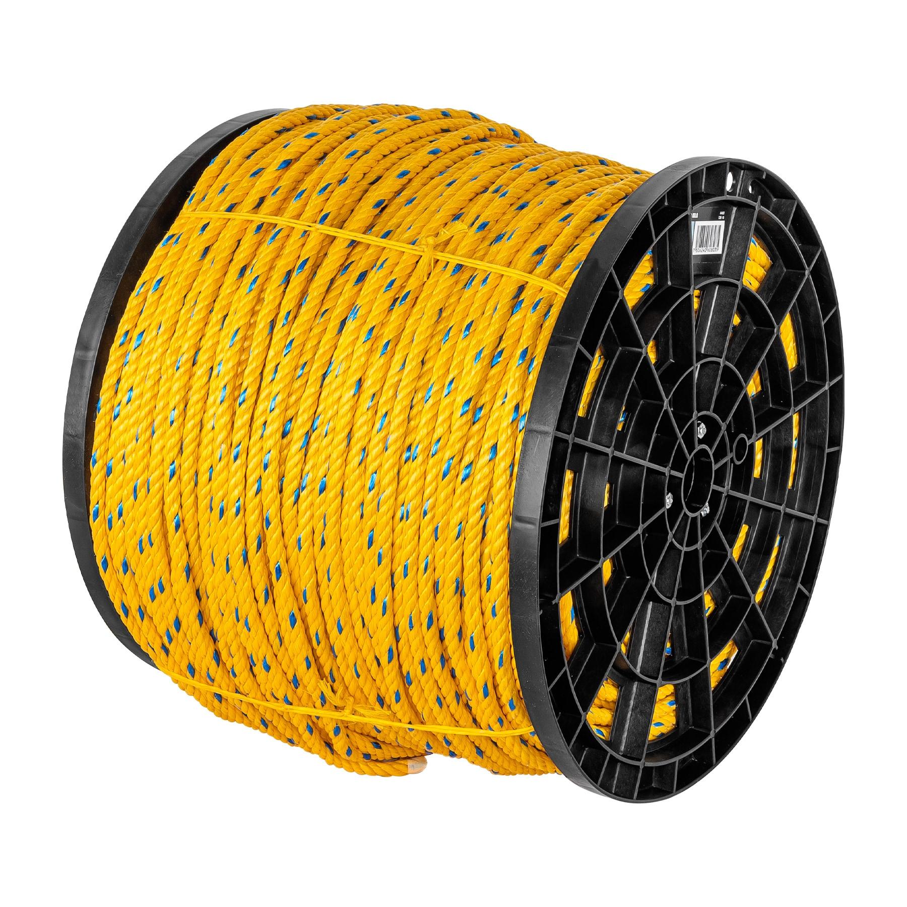 KILO DE CUERDA AMARILLA DE POLIPROPILENO 10 MM, ROLLO 20 KG