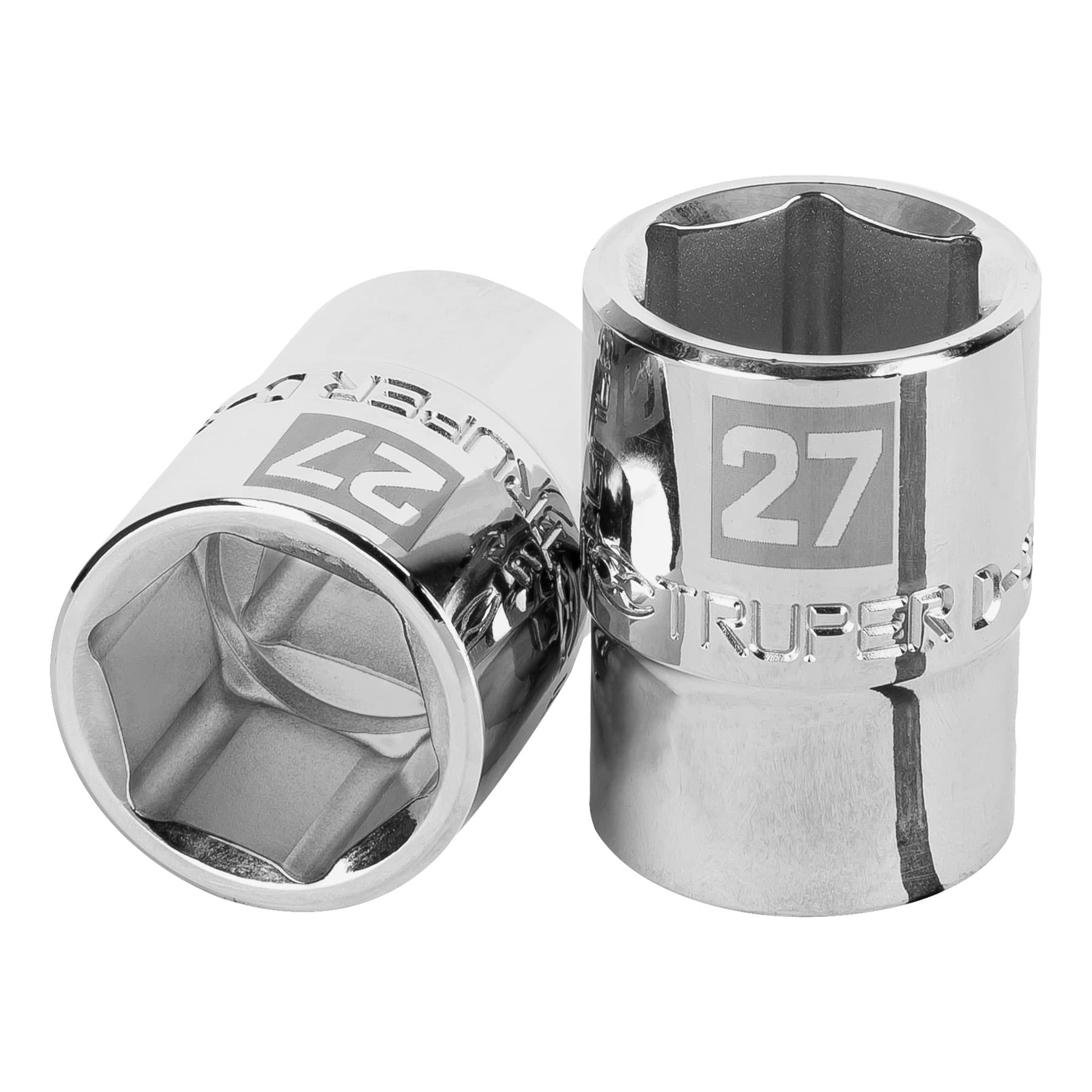 DADO DE 27 MM, 6 PUNTAS, CUADRO 3/4', TRUPER