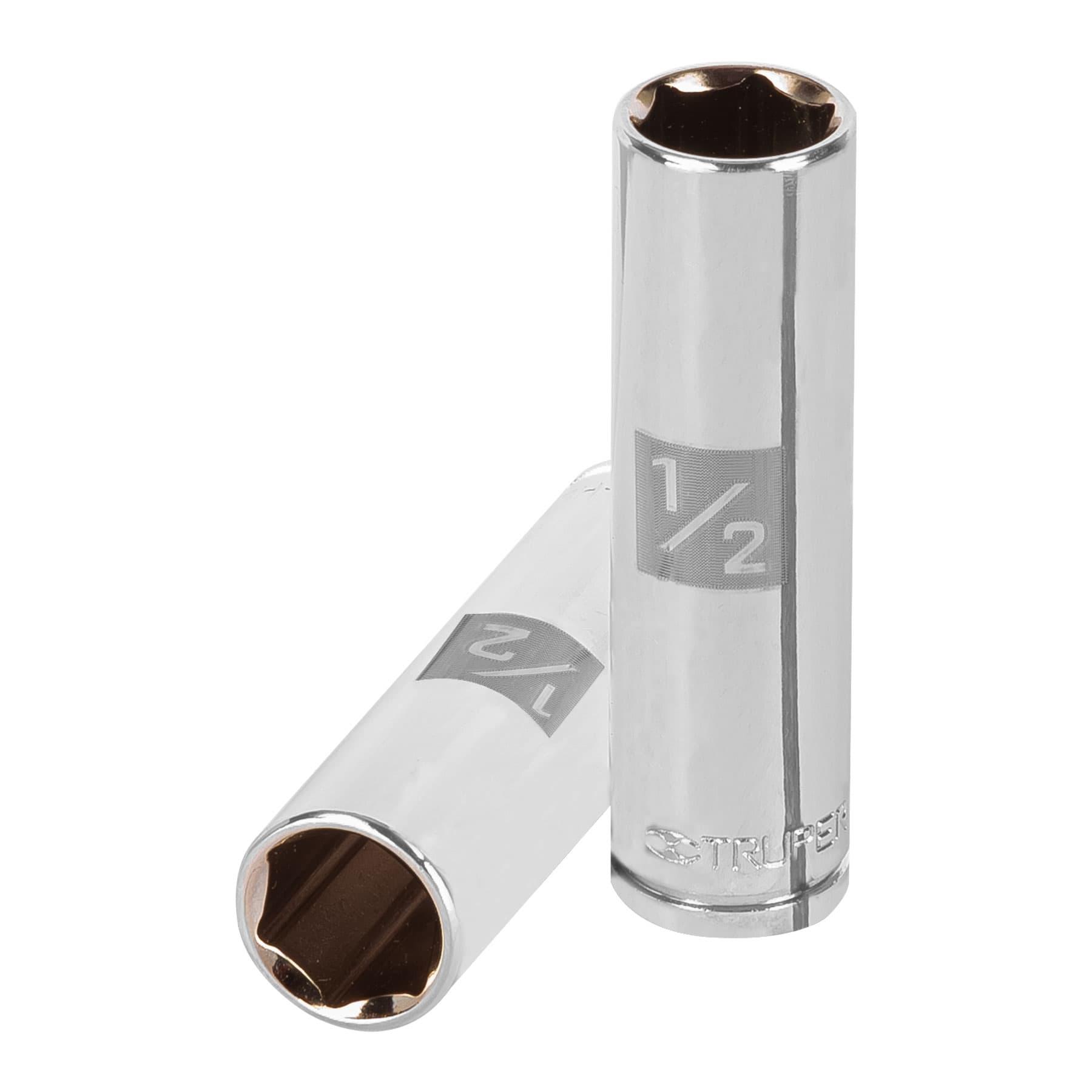 DADO LARGO DE 1/2', 6 PUNTAS, CUADRO 3/8', TRUPER