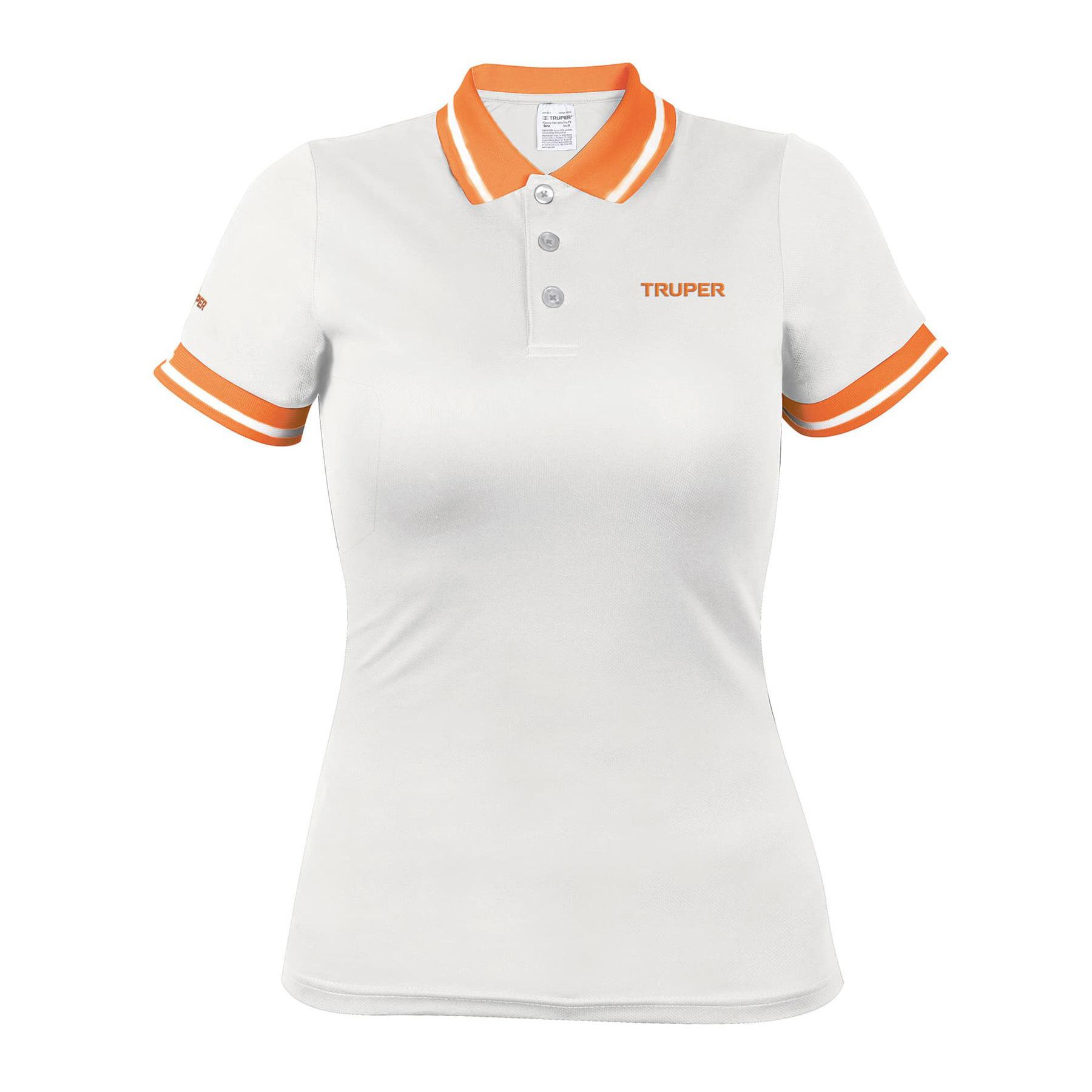 PLAYERA POLO PERFORMANCE BLANCA, PARA DAMA, TALLA G, TRUPER
