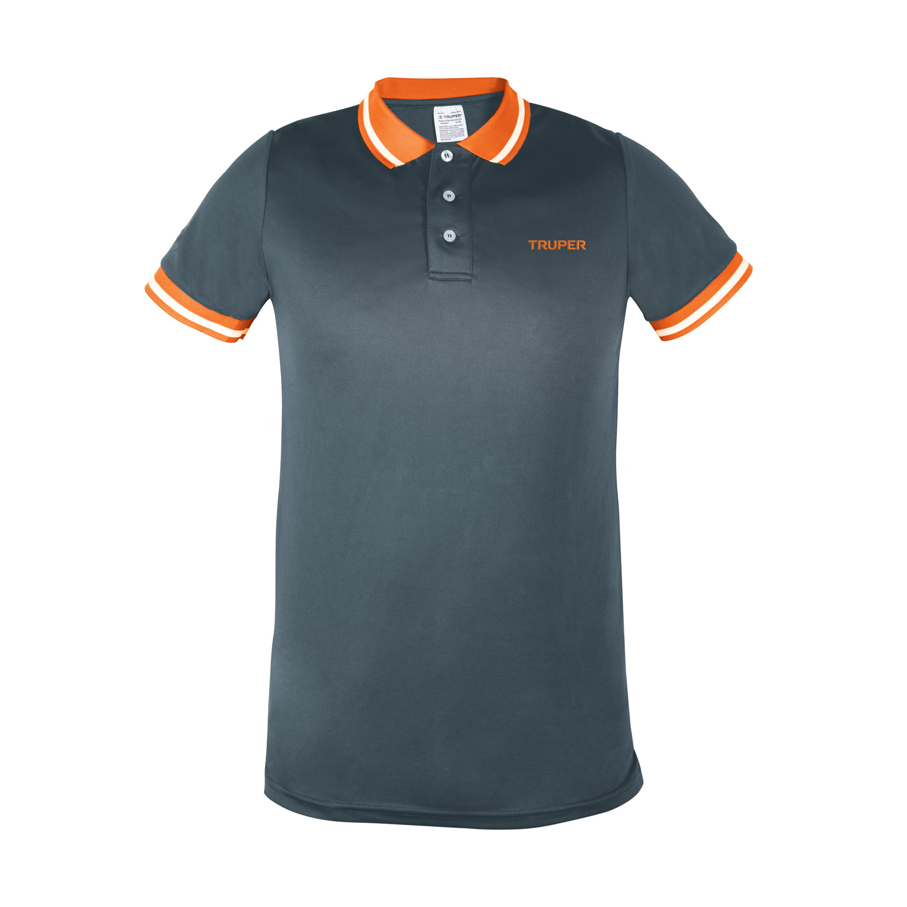 PLAYERA POLO PERFORMANCE GRIS, PARA CABALLERO, TALLA EG